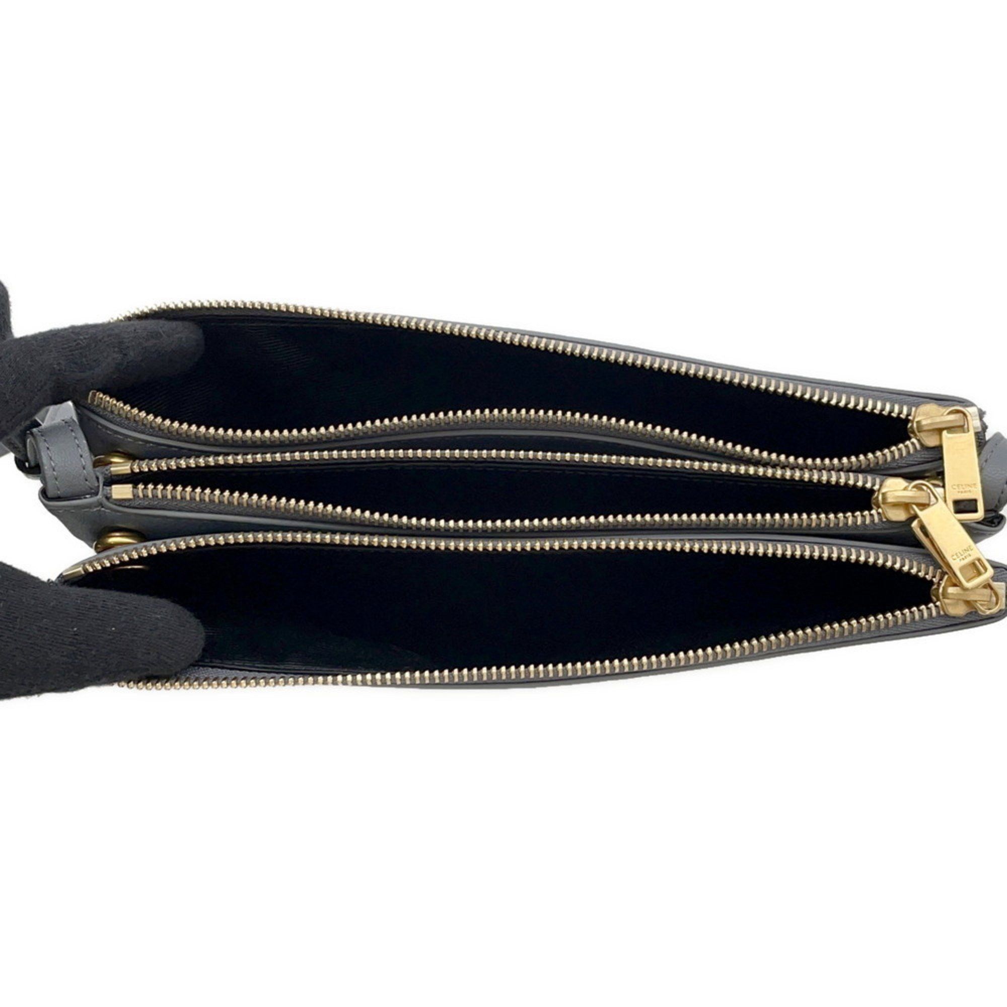 Celine Trio Large Leather Shoulder Bag 171453 CELINE