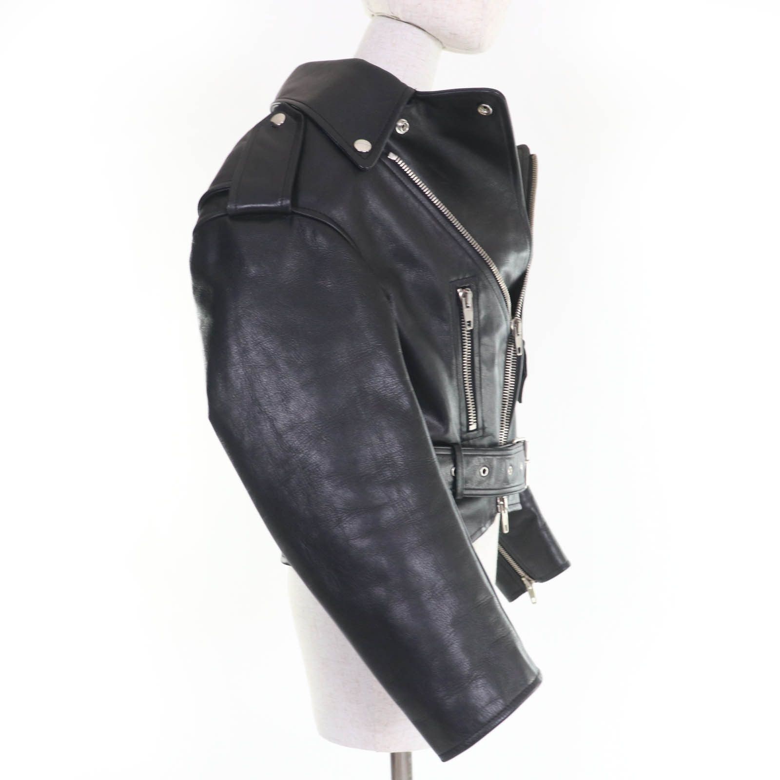 Balenciaga Balenciaga Balenciaga Leather Jacket Leather Outerwear DUTY FREE for USA Size ONE SIZE - 4 Thumbnail