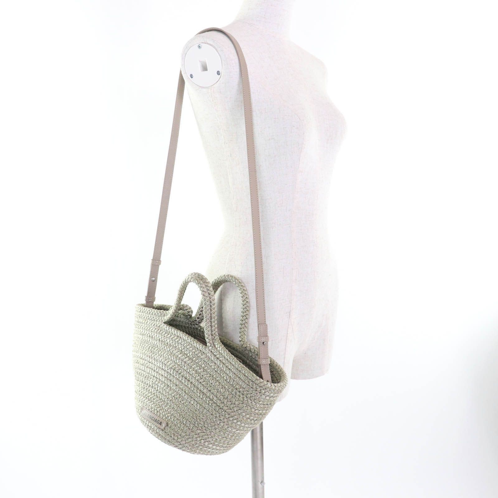 Balenciaga Balenciaga Balenciaga Ibiza Small Basket Shoulder Bag Natural Material Shoulder Bag 695612 DUTY FREE for USA Size ONE SIZE - 6 Thumbnail