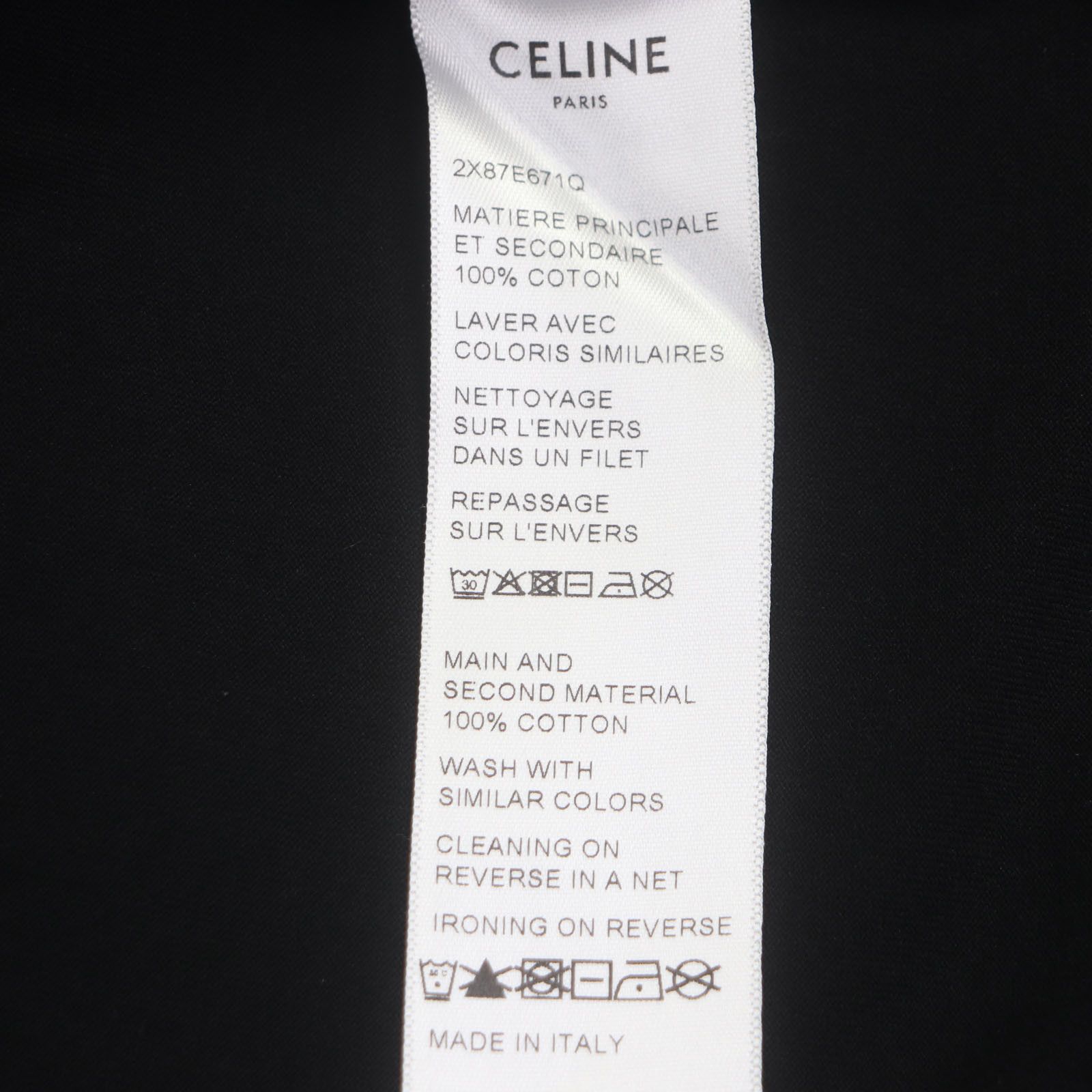 Celine Celine CELINE Skater Cotton Jersey T-shirt Cotton T-Shirts DUTY FREE for USA Size ONE SIZE - 7 Thumbnail