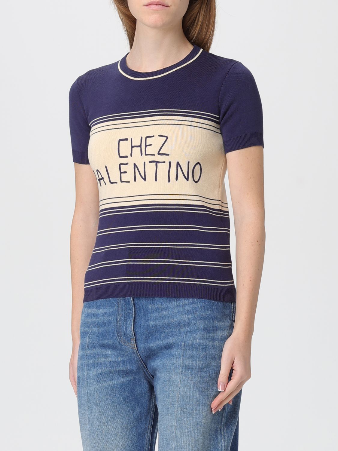 Valentino Valentino Sweater Woman Blue Size M / US 6-8 / IT 42-44 - 4 Thumbnail