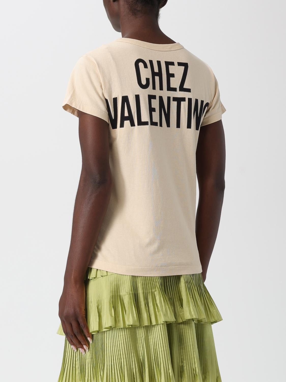 Valentino Valentino T-Shirt Woman Yellow Cream Size M / US 6-8 / IT 42-44 - 3 Thumbnail
