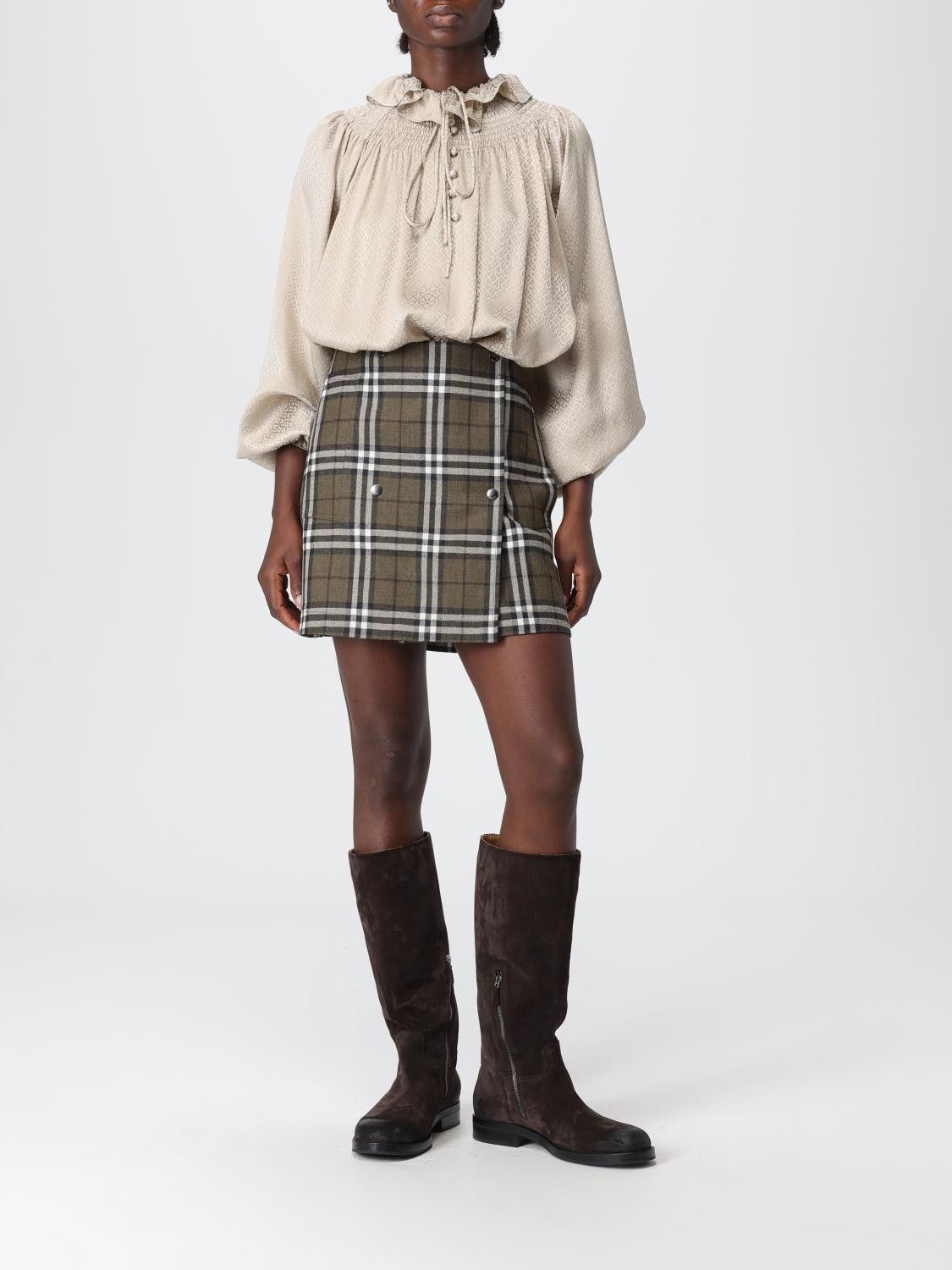 Burberry Burberry Skirt Woman Green Size 28" / US 6 / IT 42 - 2 Thumbnail