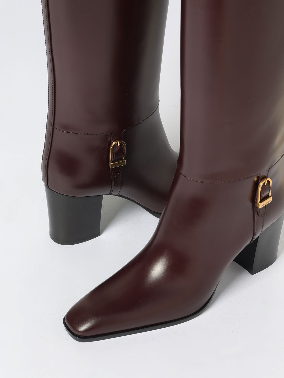 Saint Laurent Paris Saint Laurent Boots Woman Wine Size US 6 / IT 36 - 4 Thumbnail