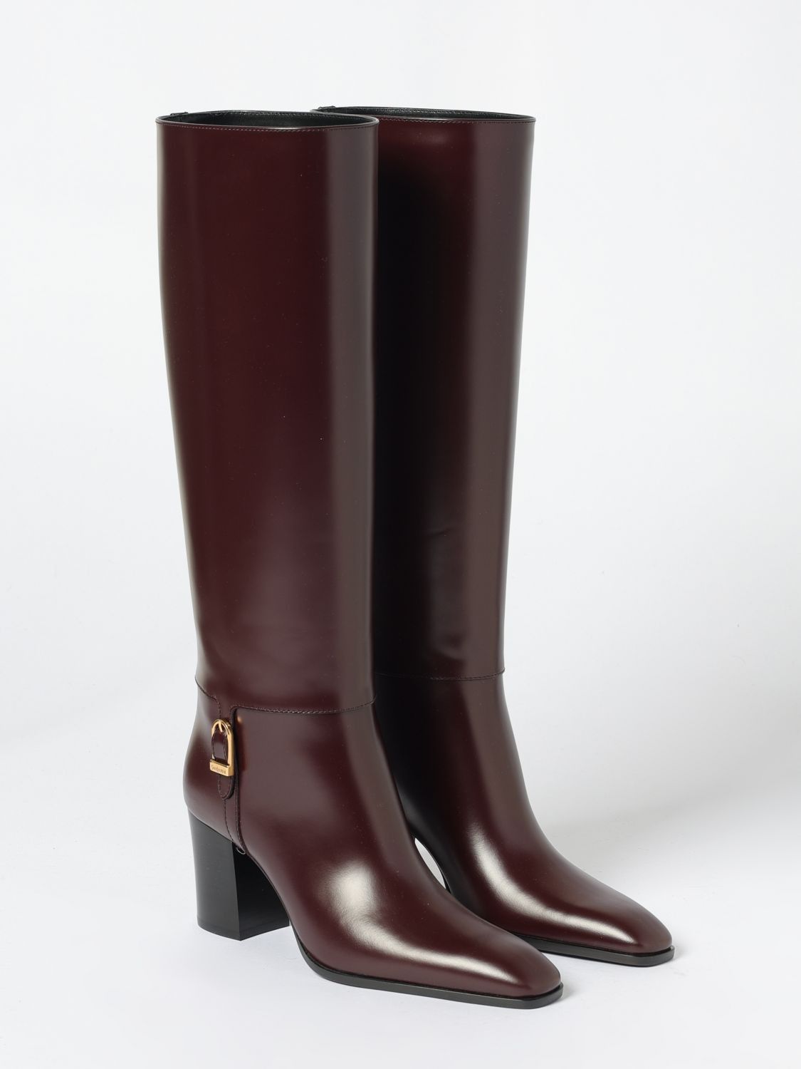Saint Laurent Paris Saint Laurent Boots Woman Wine Size US 6 / IT 36 - 2 Thumbnail