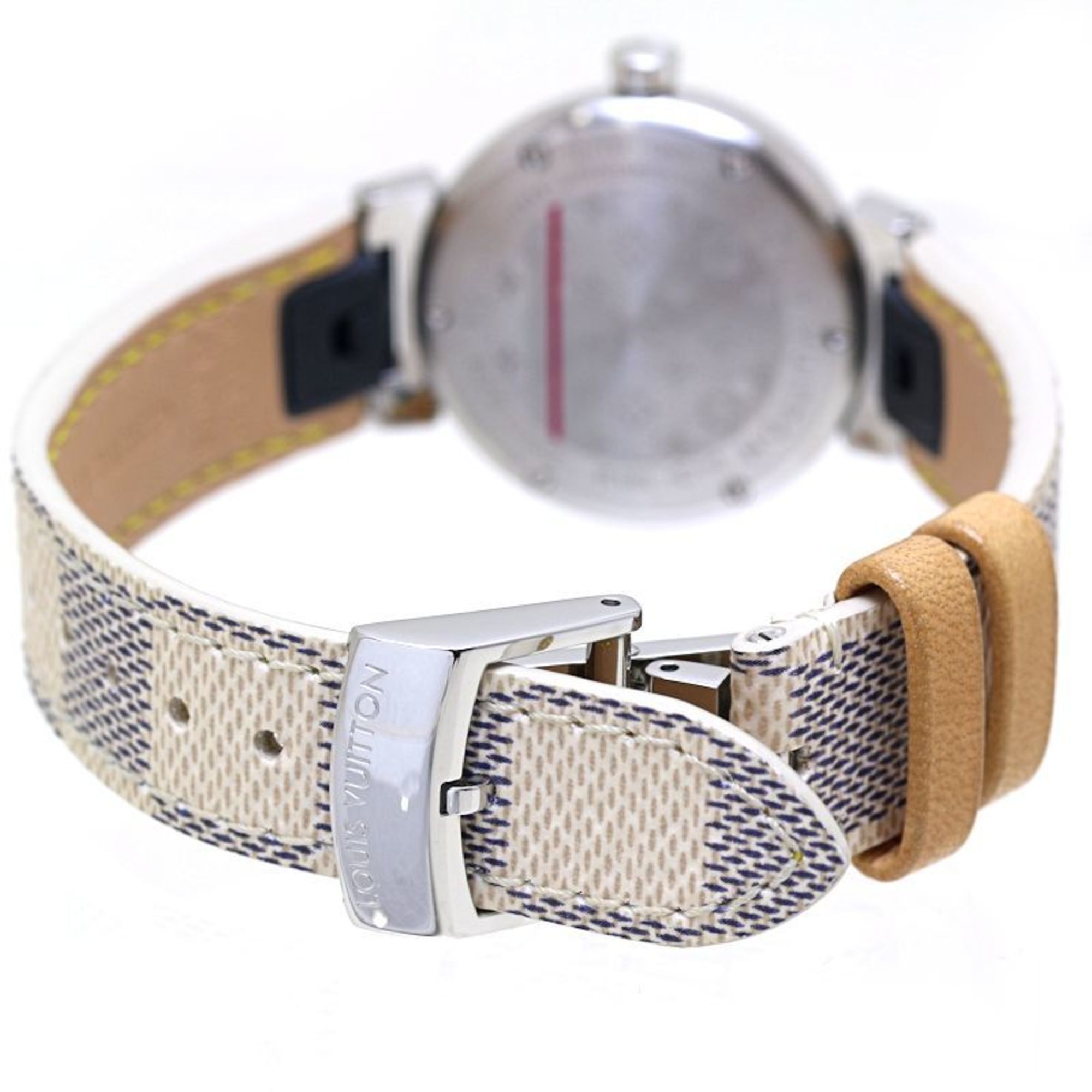 Louis Vuitton LOUIS VUITTON Tambour PM Azur 28mm QA007Z Japan Exclusive Women's Watch 40162 Size ONE SIZE - 3 Thumbnail