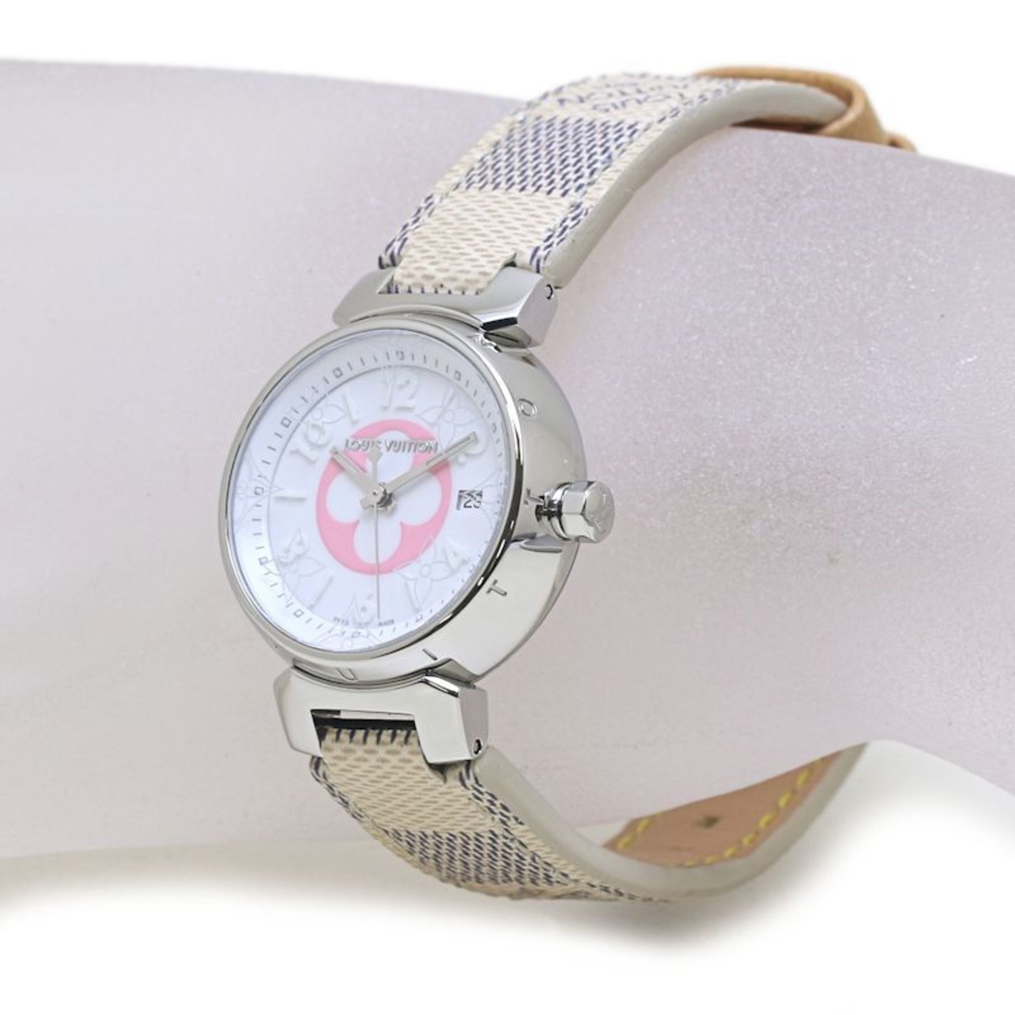 Louis Vuitton LOUIS VUITTON Tambour PM Azur 28mm QA007Z Japan Exclusive Women's Watch 40162 Size ONE SIZE - 2 Thumbnail