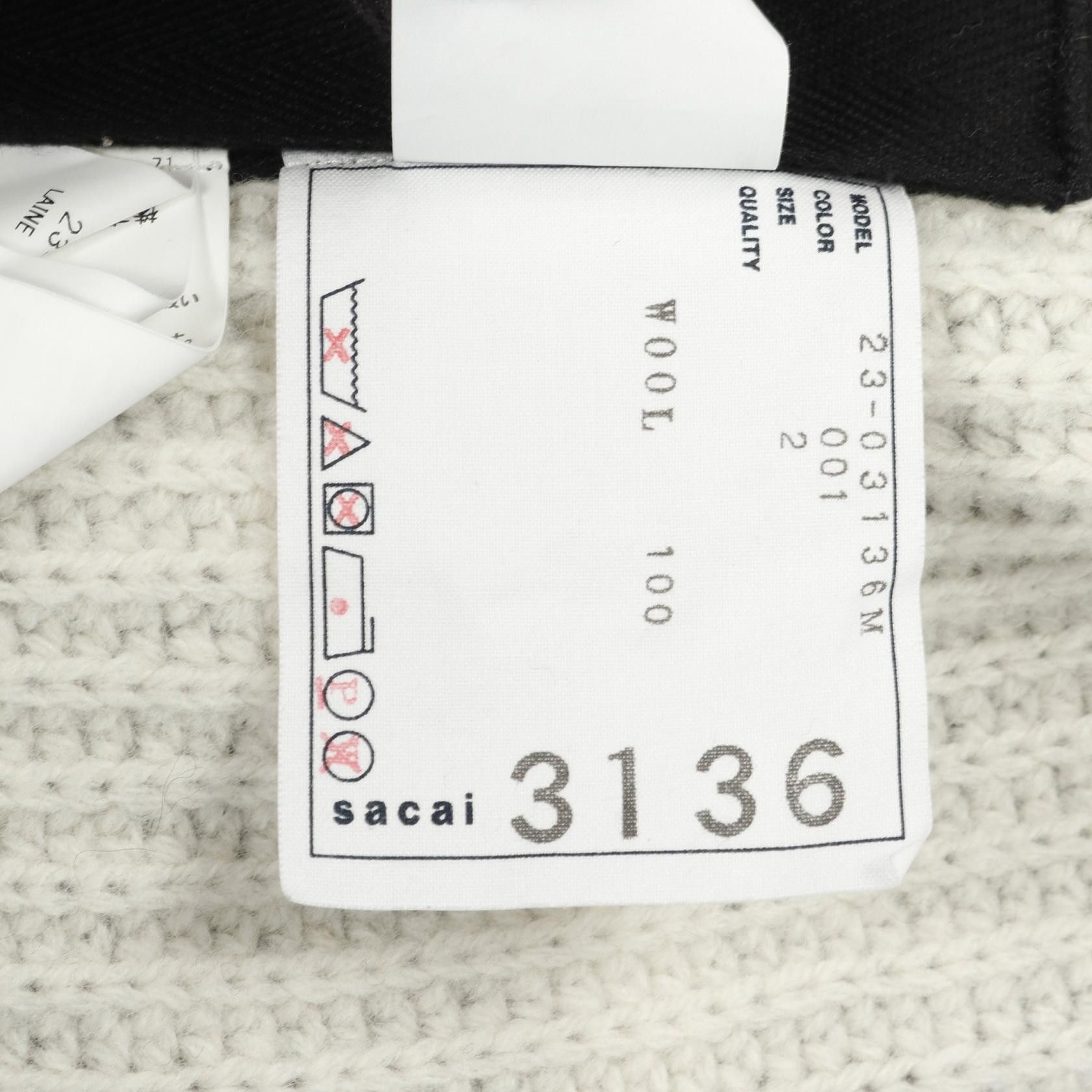 Sacai Sacai Sacai sacai × INTERSTELLAR Wool Cardigan Others Tops DUTY FREE for USA Size ONE SIZE - 3 Thumbnail