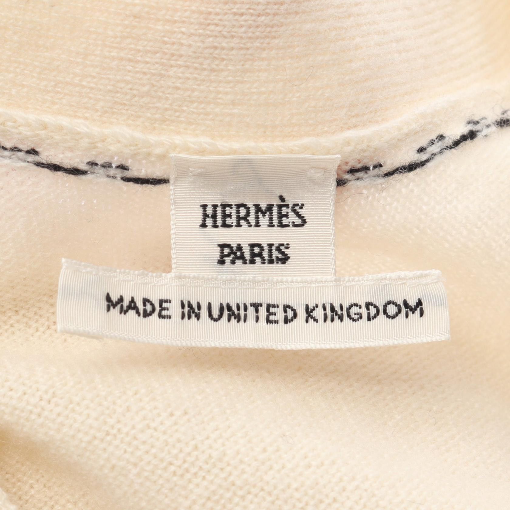 Hermes Hermes Hermes Cashmere Cardigan Others Tops DUTY FREE for USA Size ONE SIZE - 3 Thumbnail