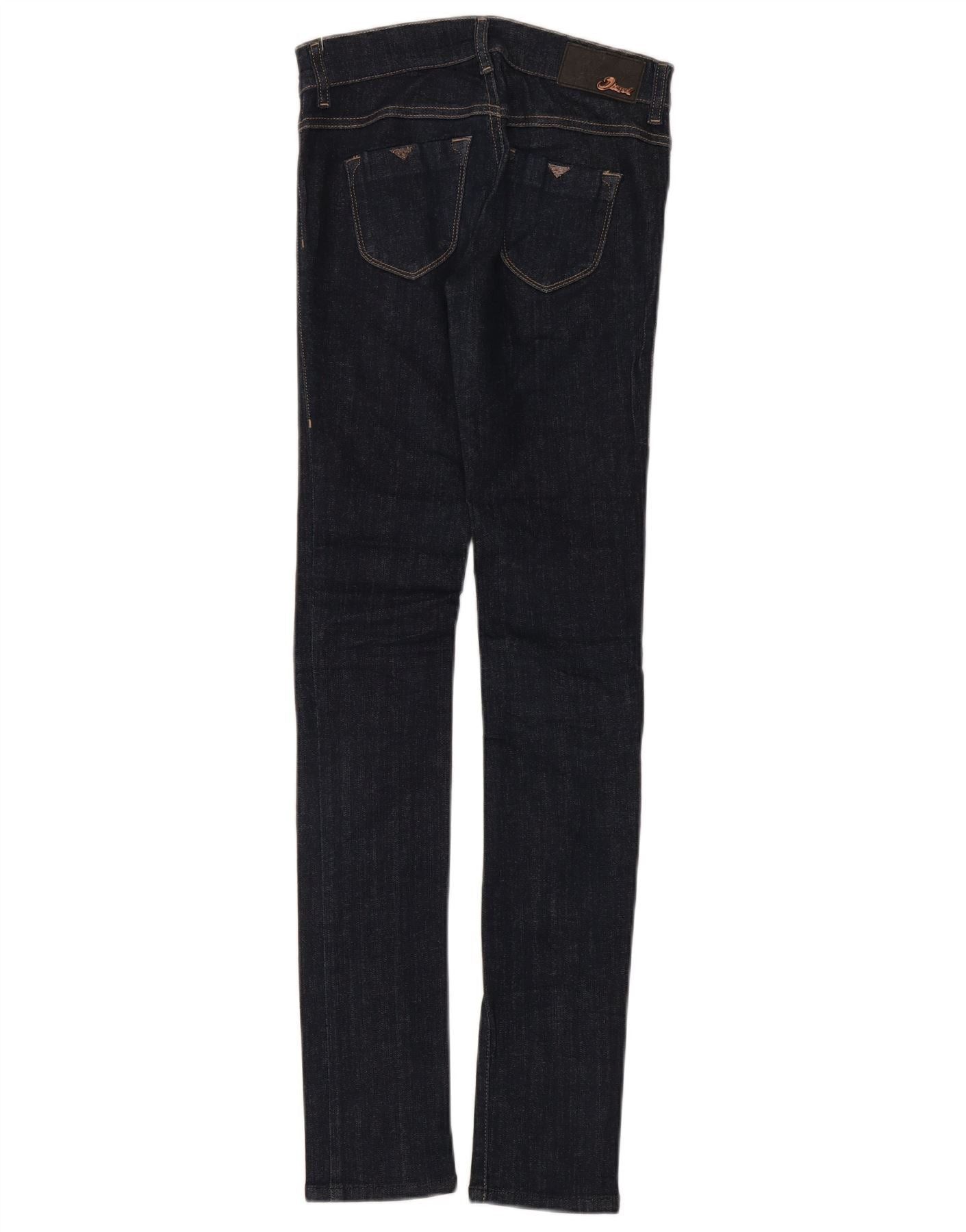 Diesel Womens Livier Super Slim Jegging Jeans W25 L32 Navy Blue Cot Size 42" / US 20 - 2 Thumbnail