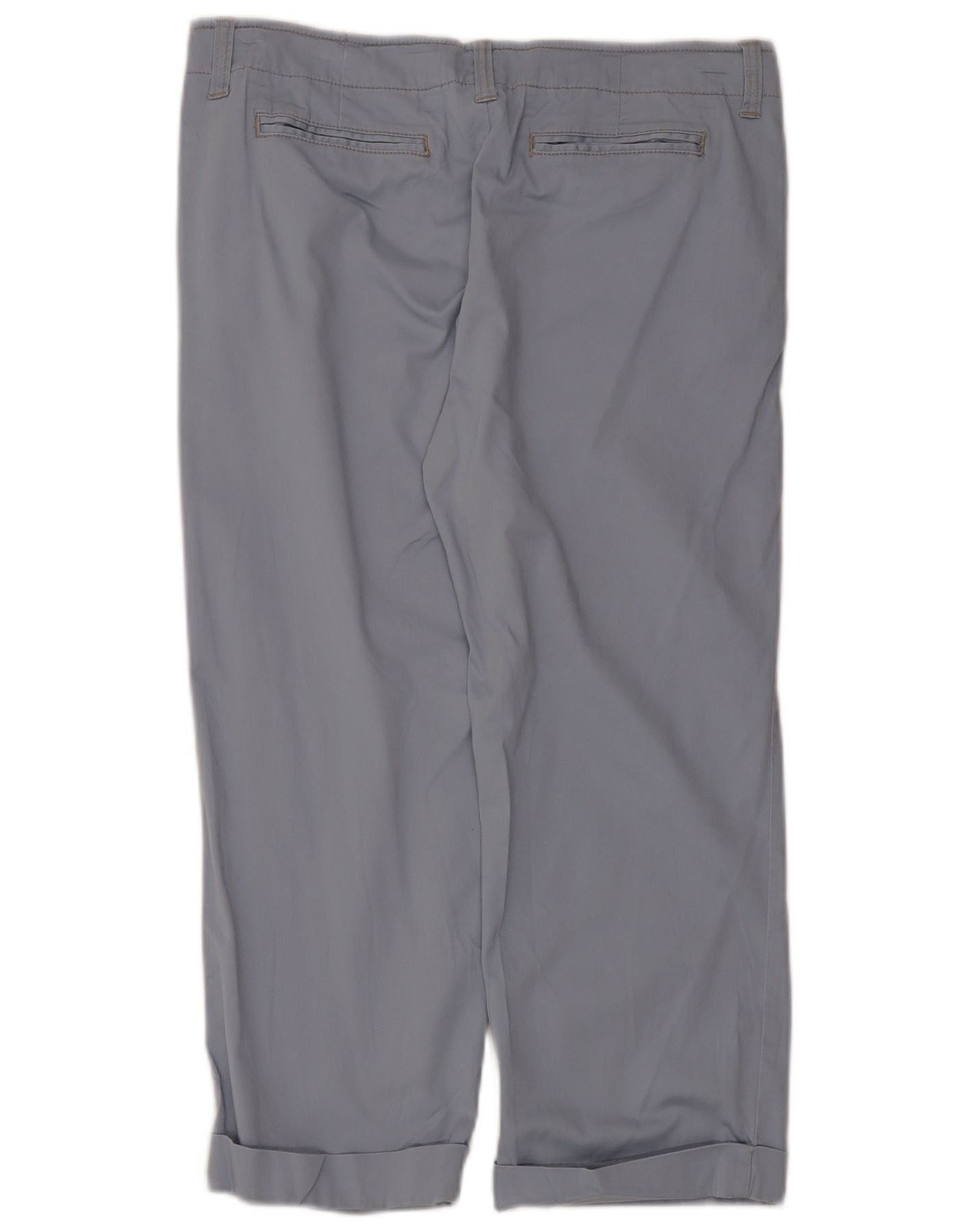 Ralph Lauren Womens Straight Cropped Trousers US 8 Medium W34 L23 Blue Size 27" / US 4 / IT 40 - 2 Thumbnail
