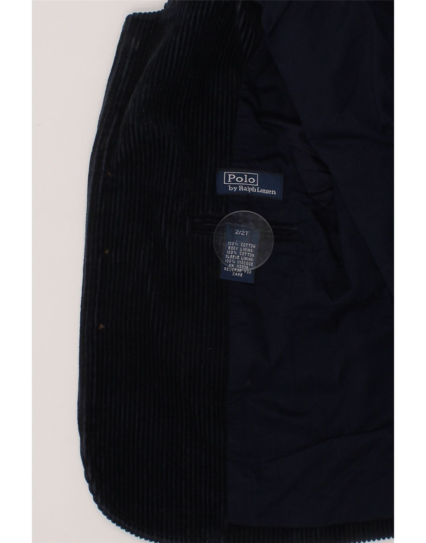 Polo Ralph Lauren Baby Boys 3 Button Blazer Jacket 18-24 Months Navy Blue Size XXL / US 16-18 / IT 52-54 - 3 Thumbnail