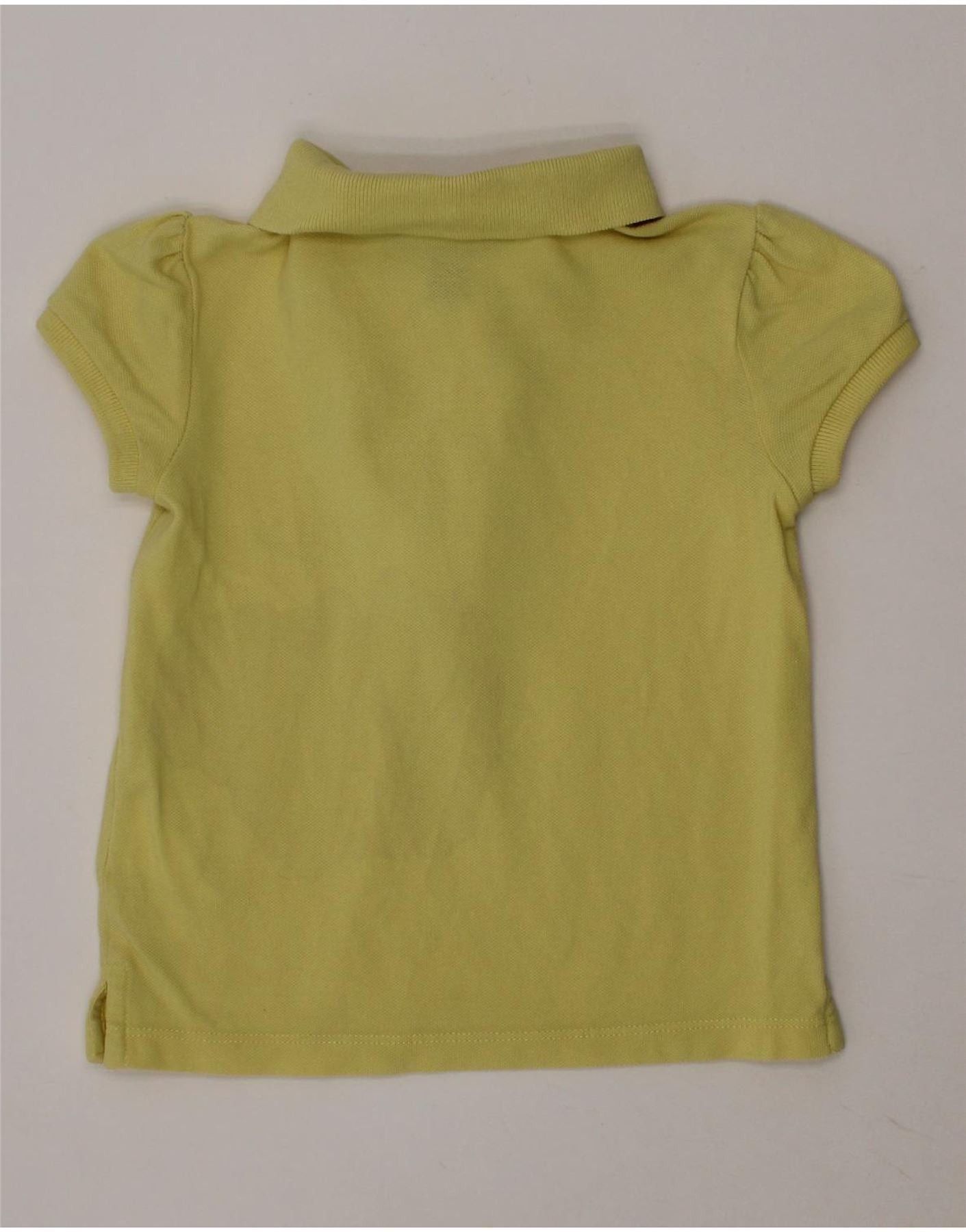 Polo Ralph Lauren Girls Polo Shirt 3-4 Years Yellow Cotton Size XXS / US 00 / IT 34 - 2 Thumbnail