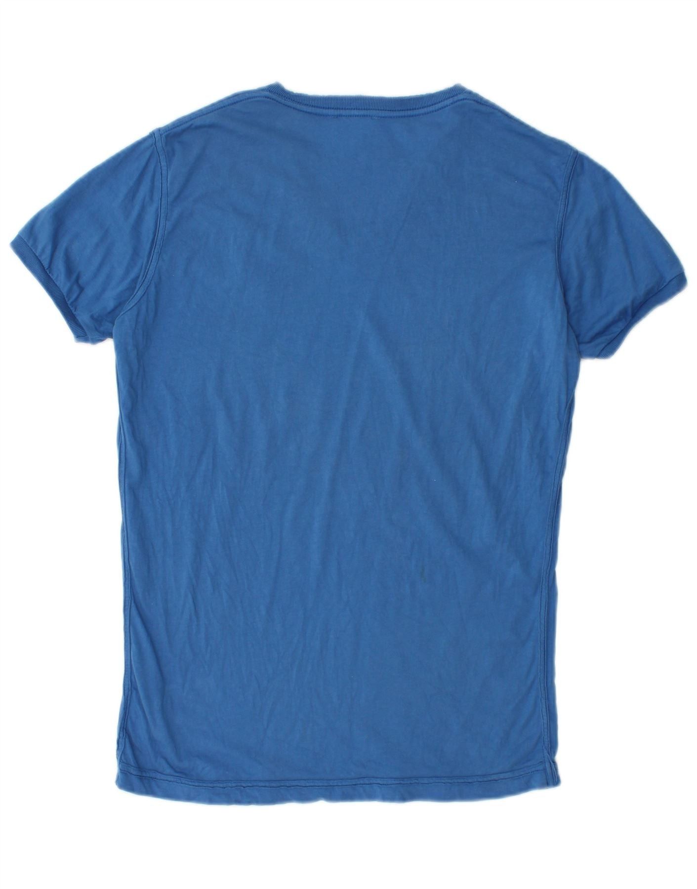 Diesel Womens T-Shirt Top UK 10 Small Blue Cotton Size XS / US 0-2 / IT 36-38 - 2 Thumbnail