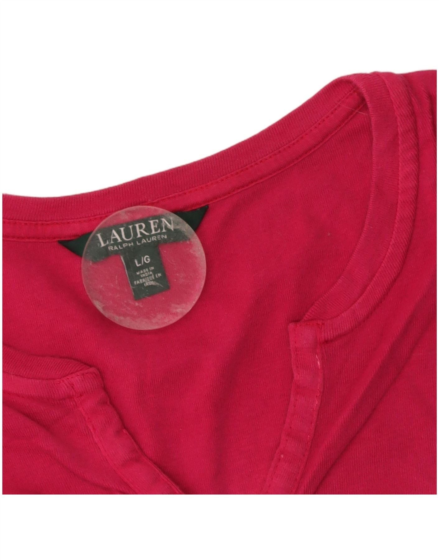Ralph Lauren Womens Top 3/4 Sleeve UK 14 Large Black Colourblock Size XS / US 0-2 / IT 36-38 - 4 Thumbnail