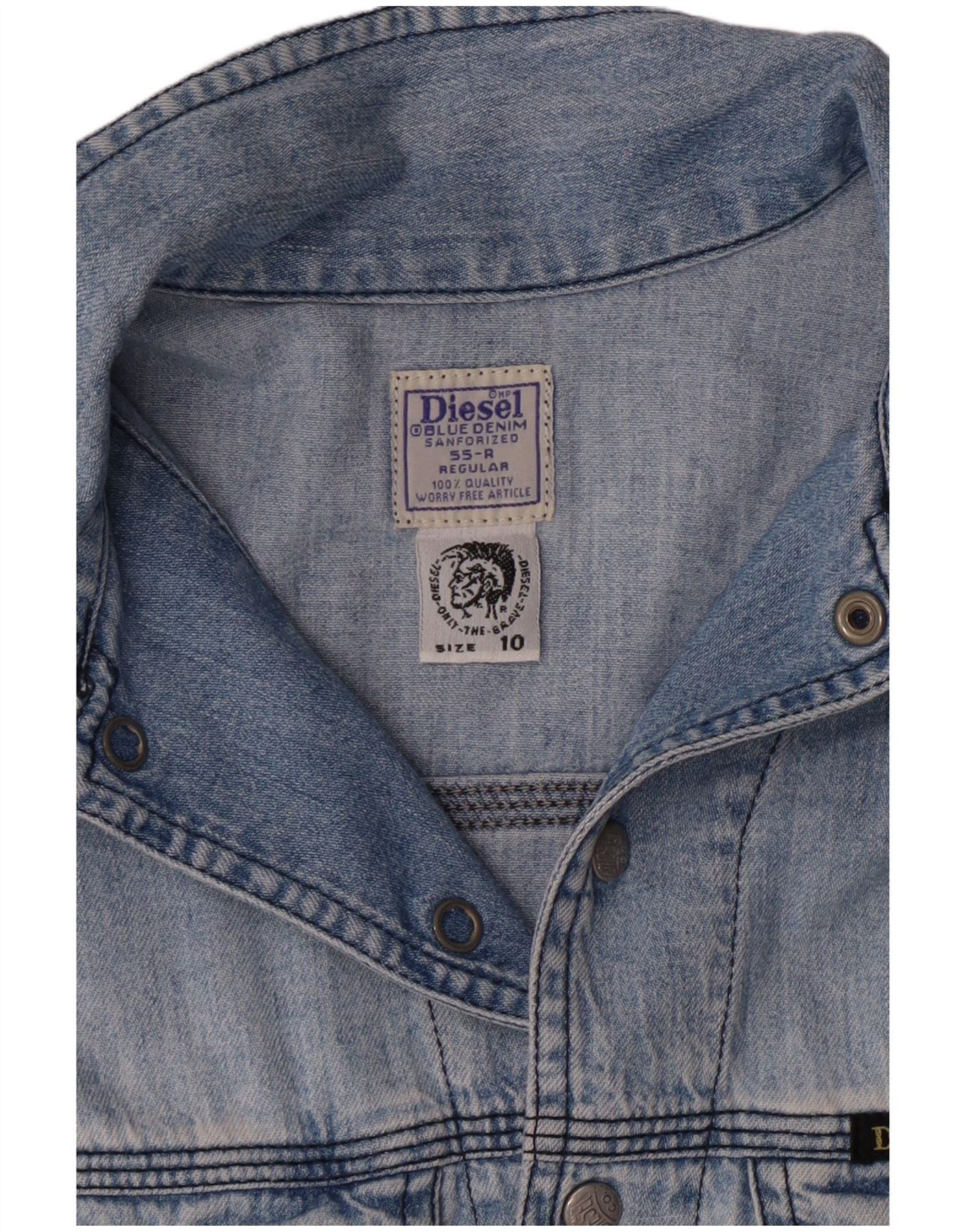 Diesel Boys Denim Shirt 9-10 Years Blue Cotton Size M / US 6-8 / IT 42-44 - 5 Thumbnail