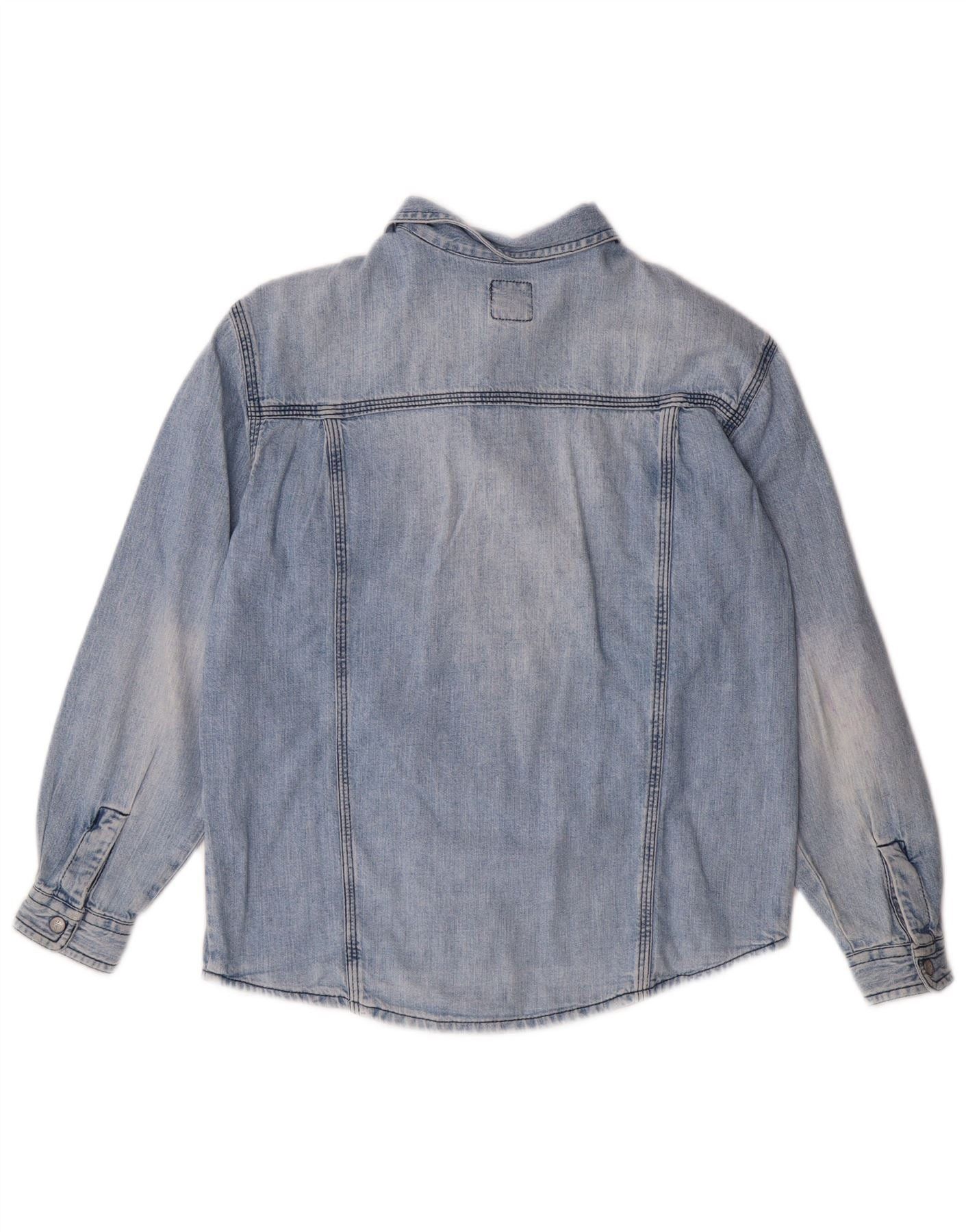 Diesel Boys Denim Shirt 9-10 Years Blue Cotton Size M / US 6-8 / IT 42-44 - 2 Thumbnail