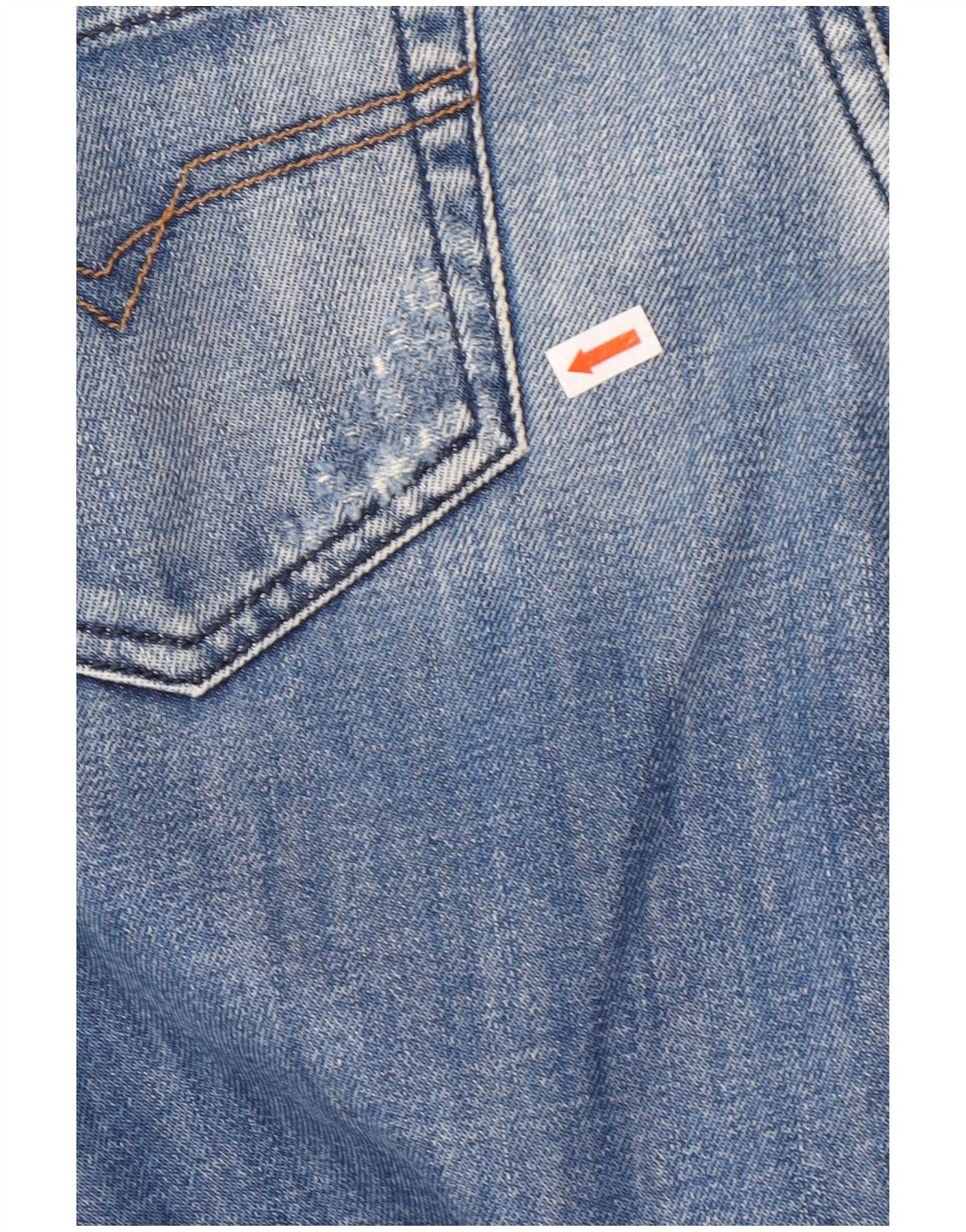 Diesel Mens Distressed Straight Jeans W30 L34 Blue Cotton Size US 30 / EU 46 - 3 Thumbnail