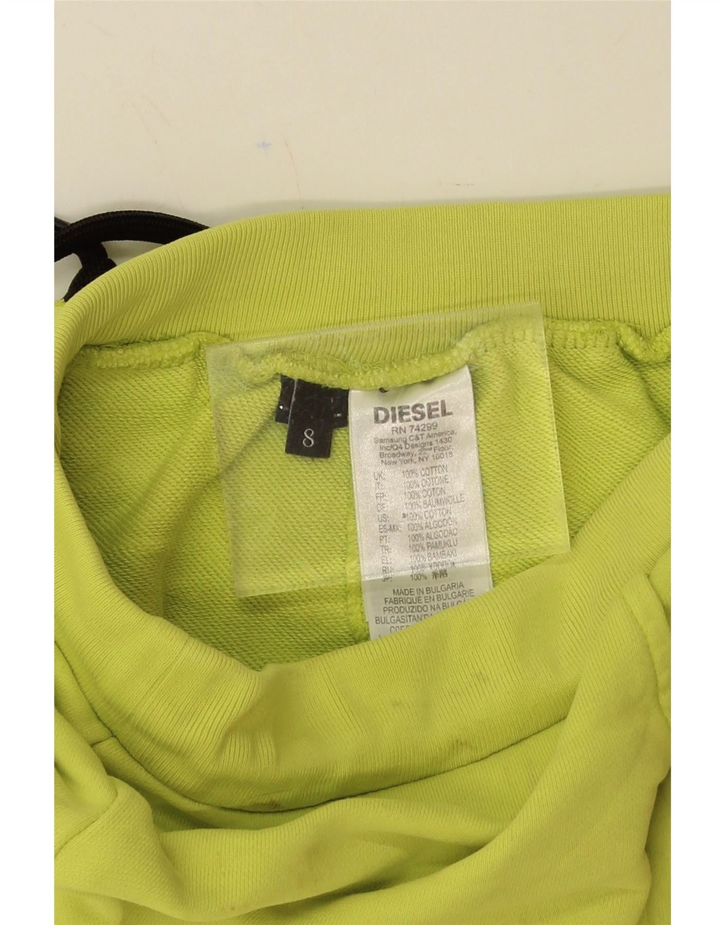 Diesel Boys Sport Shorts 7-8 Years Green Cotton Size 27" / US 4 / IT 40 - 4 Thumbnail