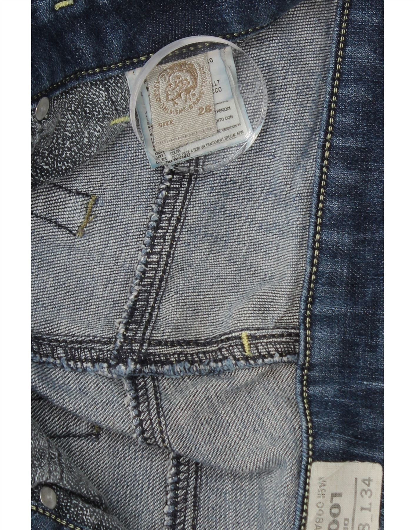 Diesel Womens Loopy Slim Jeans W28 L34 Navy Blue Cotton Size 42" / US 20 - 3 Thumbnail
