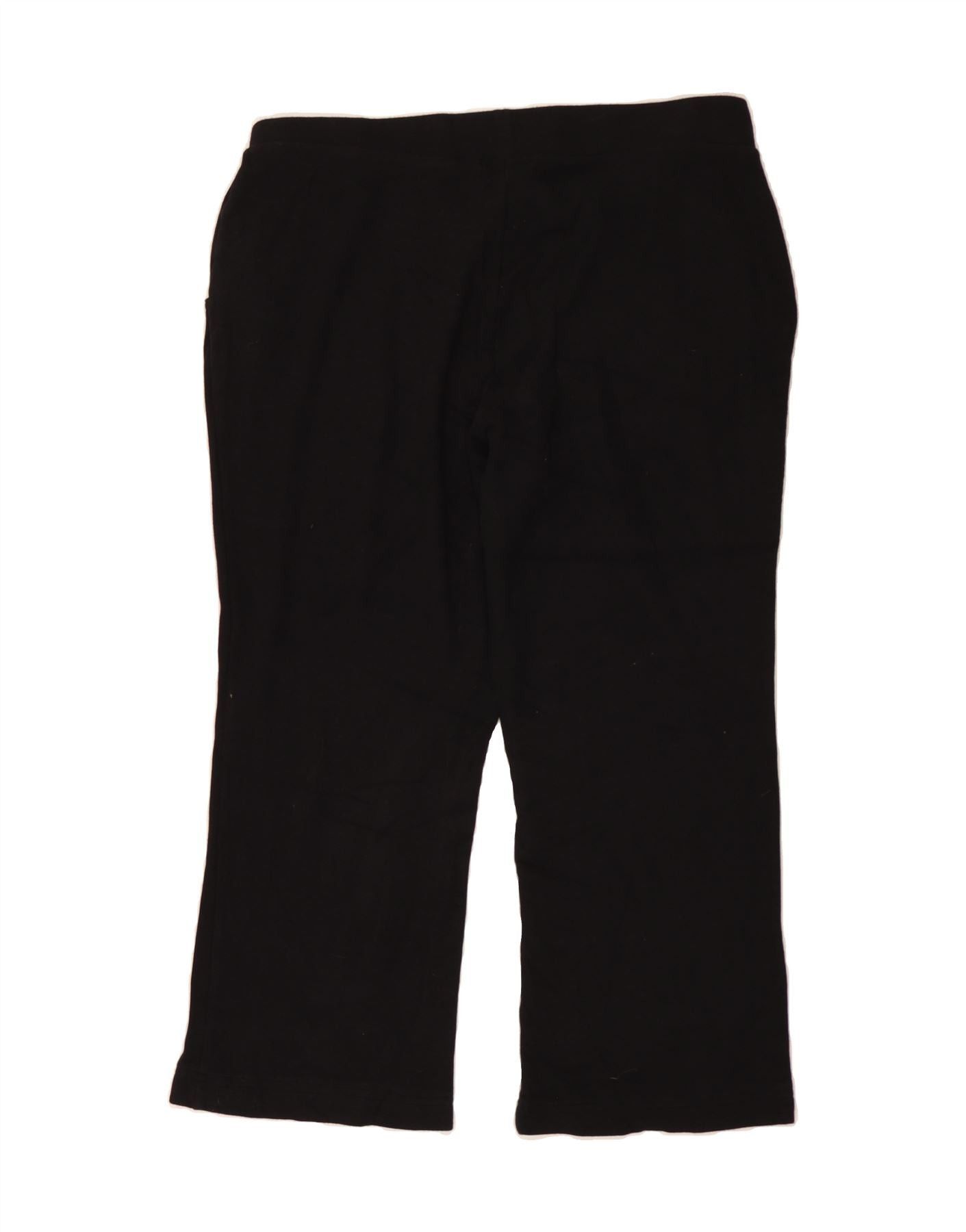 Ralph Lauren Womens Tracksuit Trousers UK 20 2XL Black Cotton Size 40" / US 18 - 2 Thumbnail