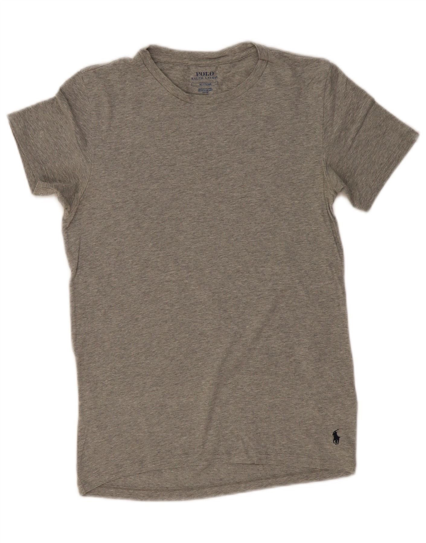 Polo Ralph Lauren Womens T-Shirt Top UK 12 Medium Grey Cotton Size XS / US 0-2 / IT 36-38 - 3 Thumbnail