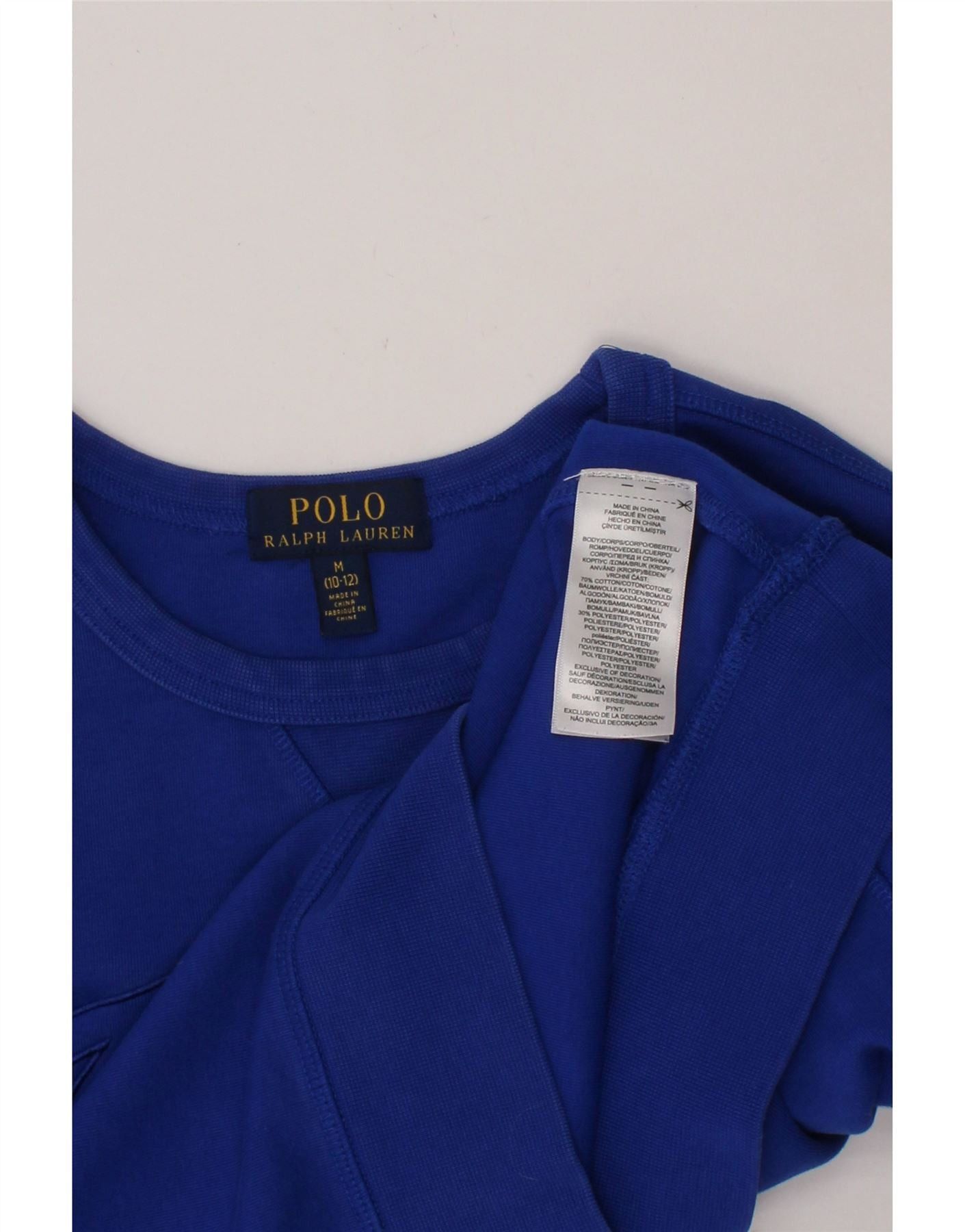 Polo Ralph Lauren Boys Graphic Sweatshirt Jumper 10-11 Years Medium Blue Size M / US 6-8 / IT 42-44 - 3 Thumbnail