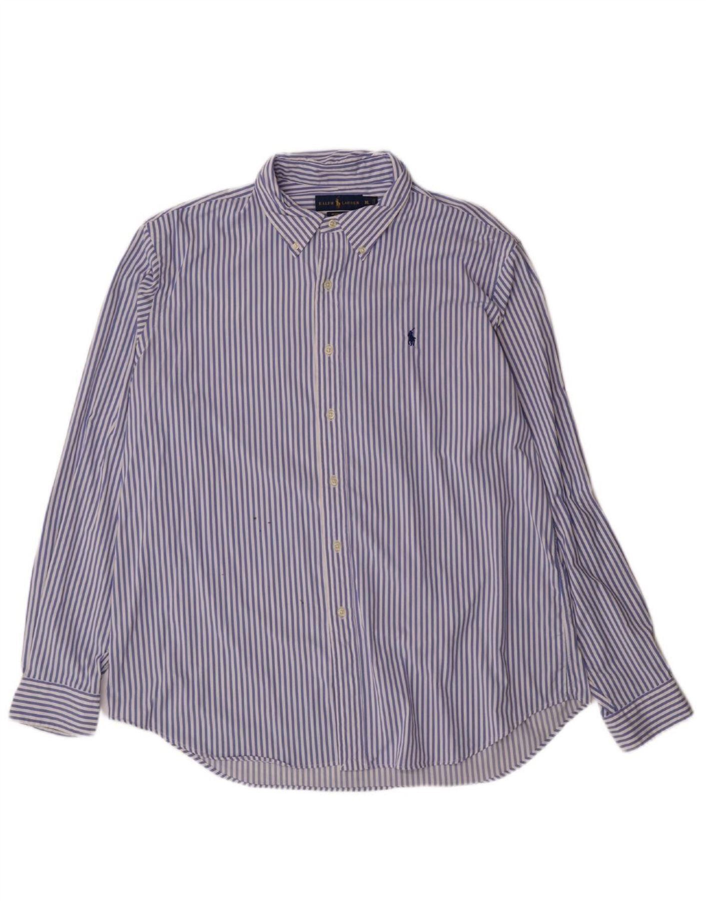 Ralph Lauren Mens Performance Shirt XL Blue Striped Nylon Size US XL / EU 56 / 4 - 3 Thumbnail