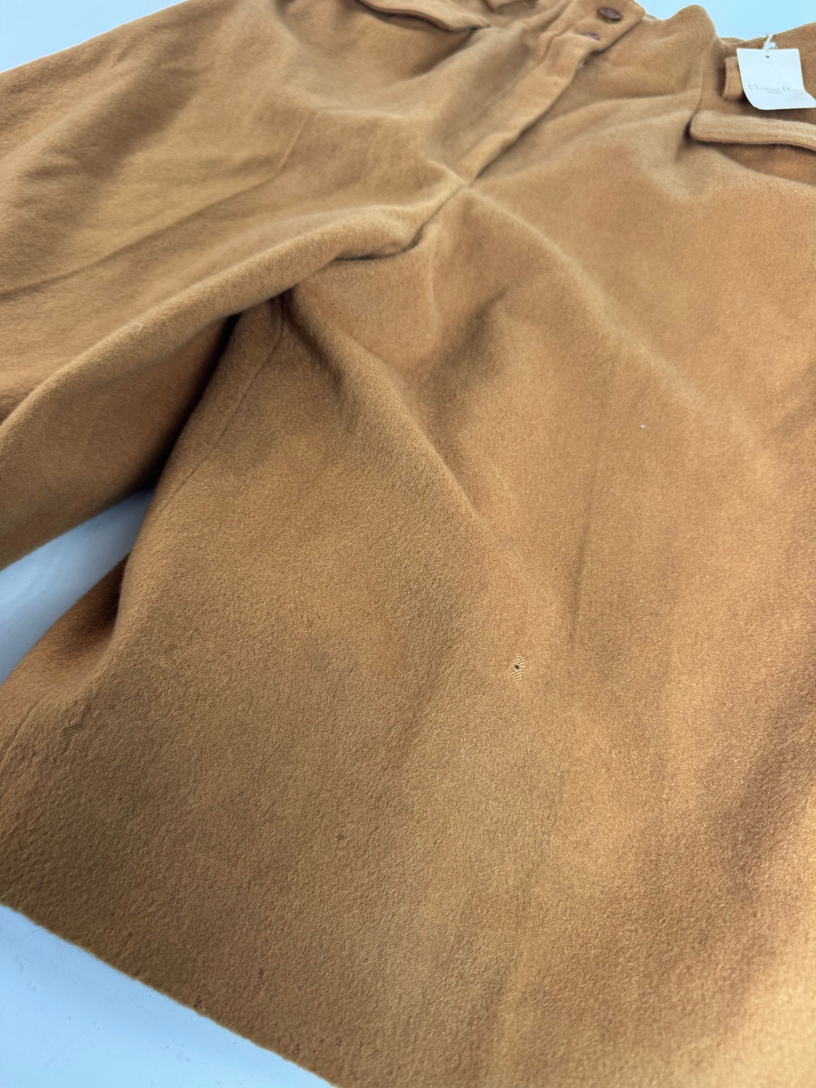 Dior Vintage Wool Shorts Orange Brown 38/M Size 30" / US 8 / IT 44 - 4 Thumbnail