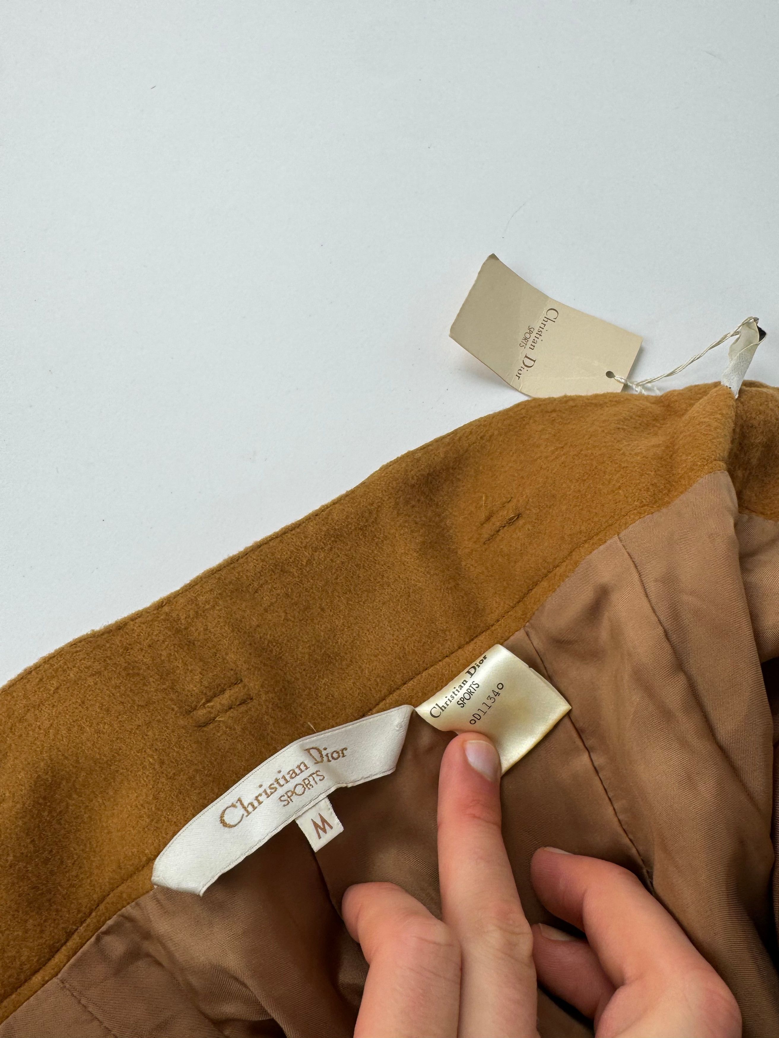 Dior Vintage Wool Shorts Orange Brown 38/M Size 30" / US 8 / IT 44 - 14 Thumbnail