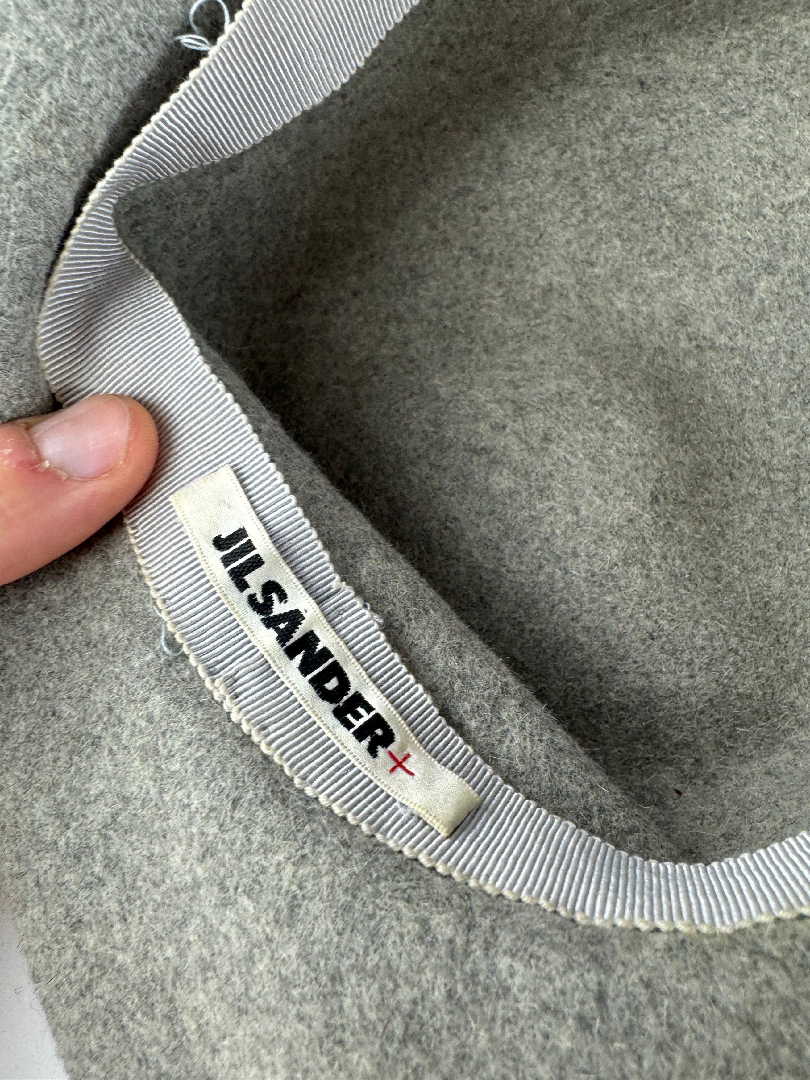 Jil Sander Vintage Wool Feather Hat Grey Size ONE SIZE - 4 Thumbnail