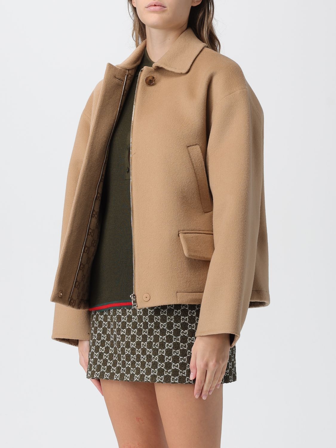Gucci Gucci Jacket Woman Camel Size M / US 6-8 / IT 42-44 - 4 Thumbnail