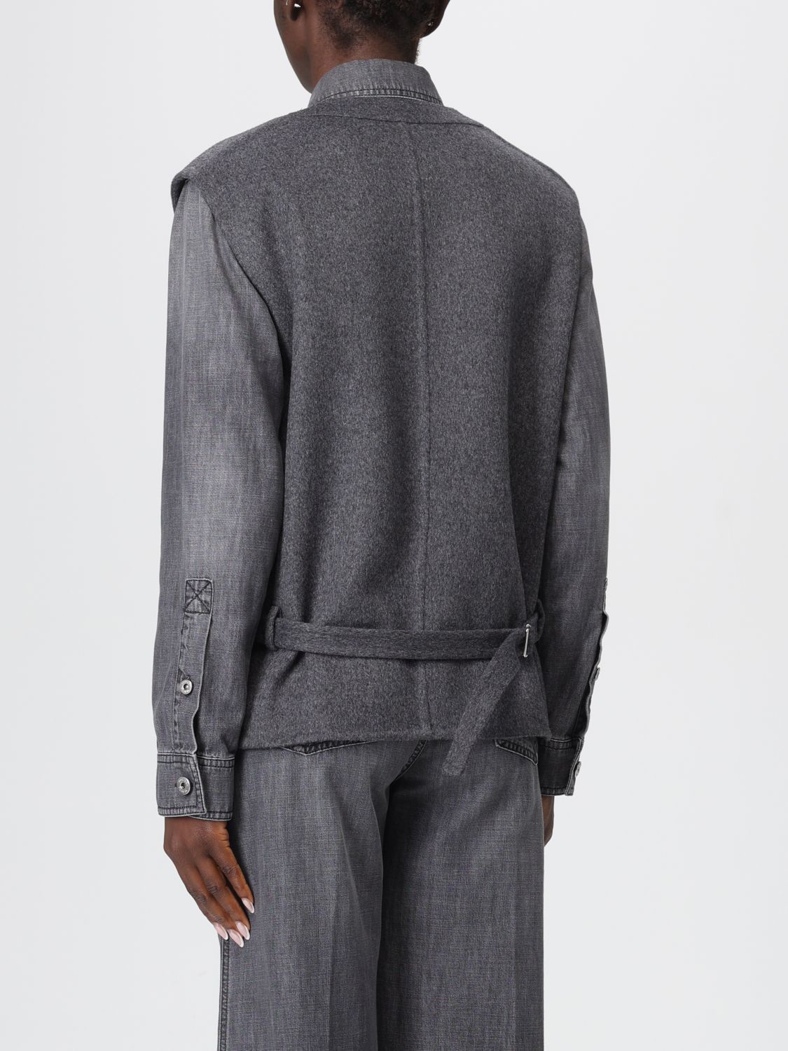 Bottega Veneta Bottega Veneta Waistcoat Woman Grey Size XS / US 0-2 / IT 36-38 - 3 Thumbnail