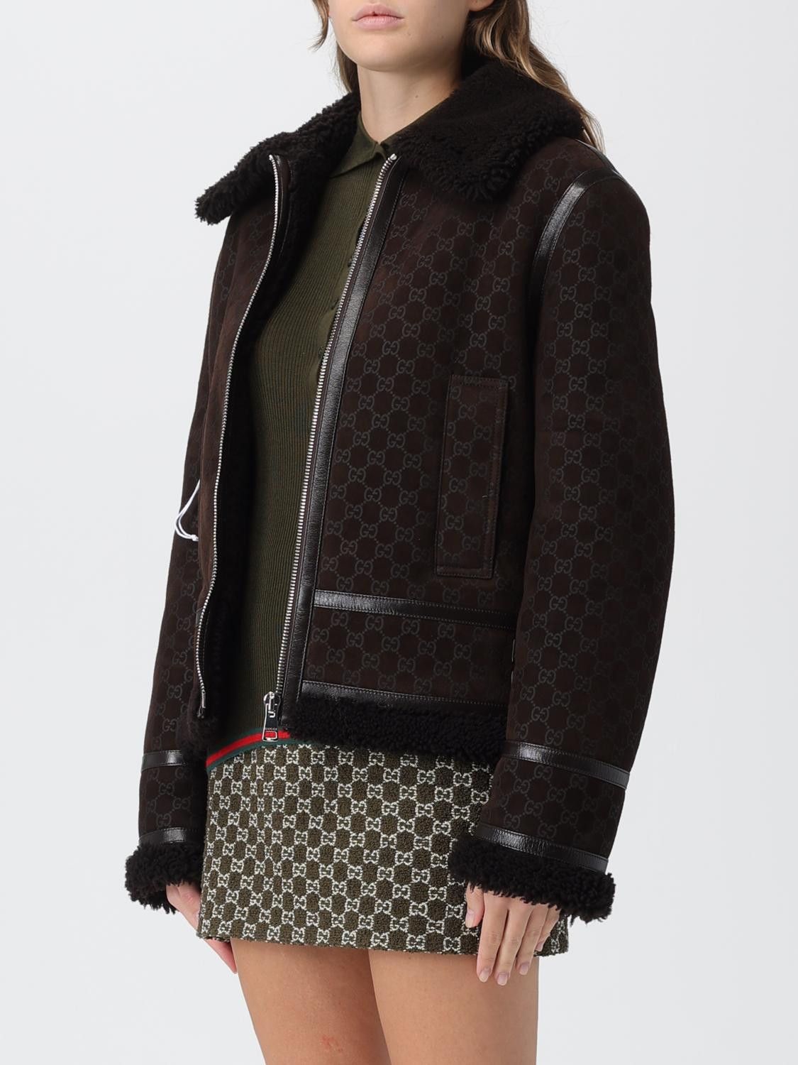 Gucci Gucci Jacket Woman Brown Size S / US 4 / IT 40 - 4 Thumbnail