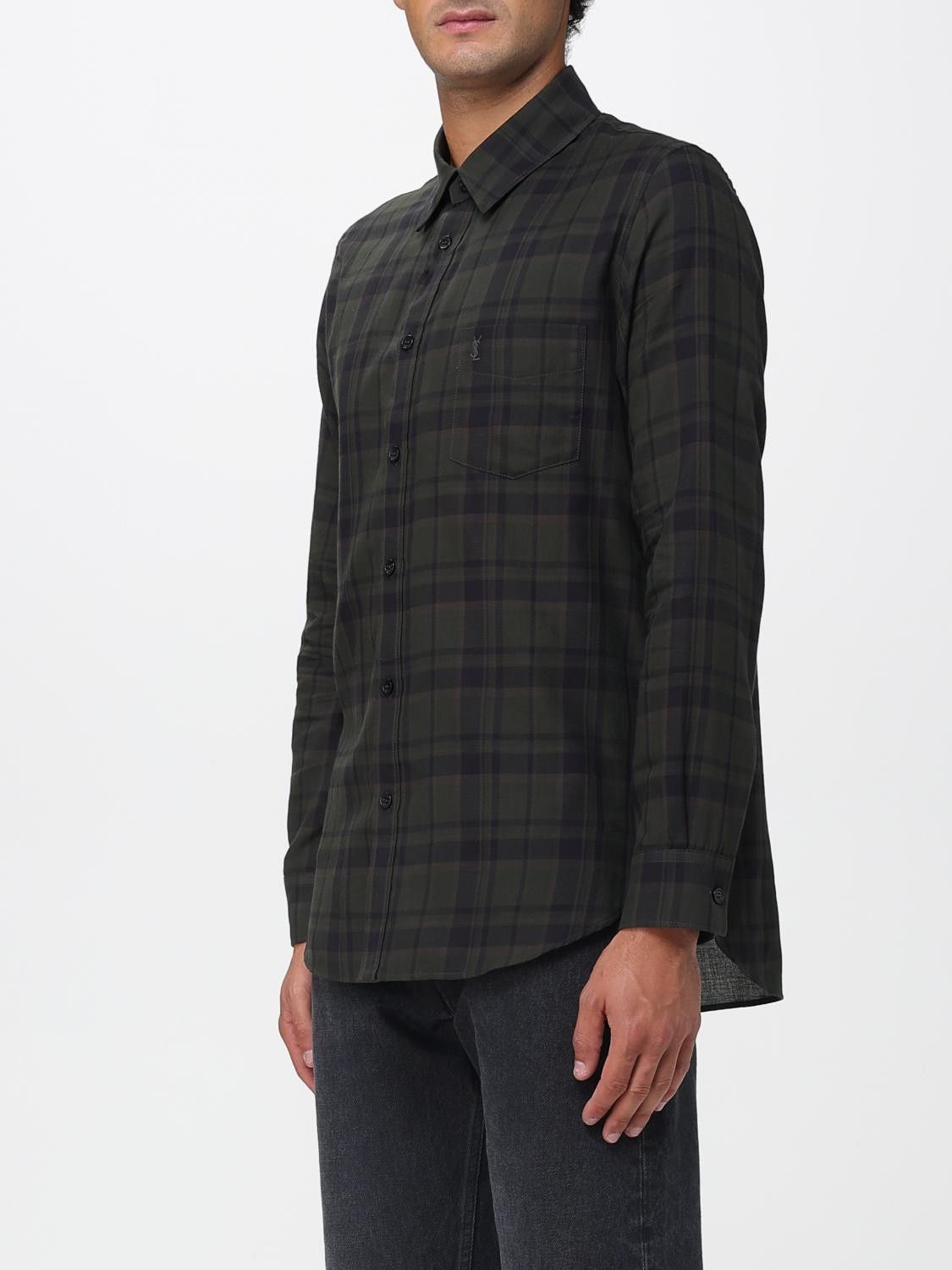 Saint Laurent Paris Saint Laurent Shirt Men Blue Size US XL / EU 56 / 4 - 4 Thumbnail