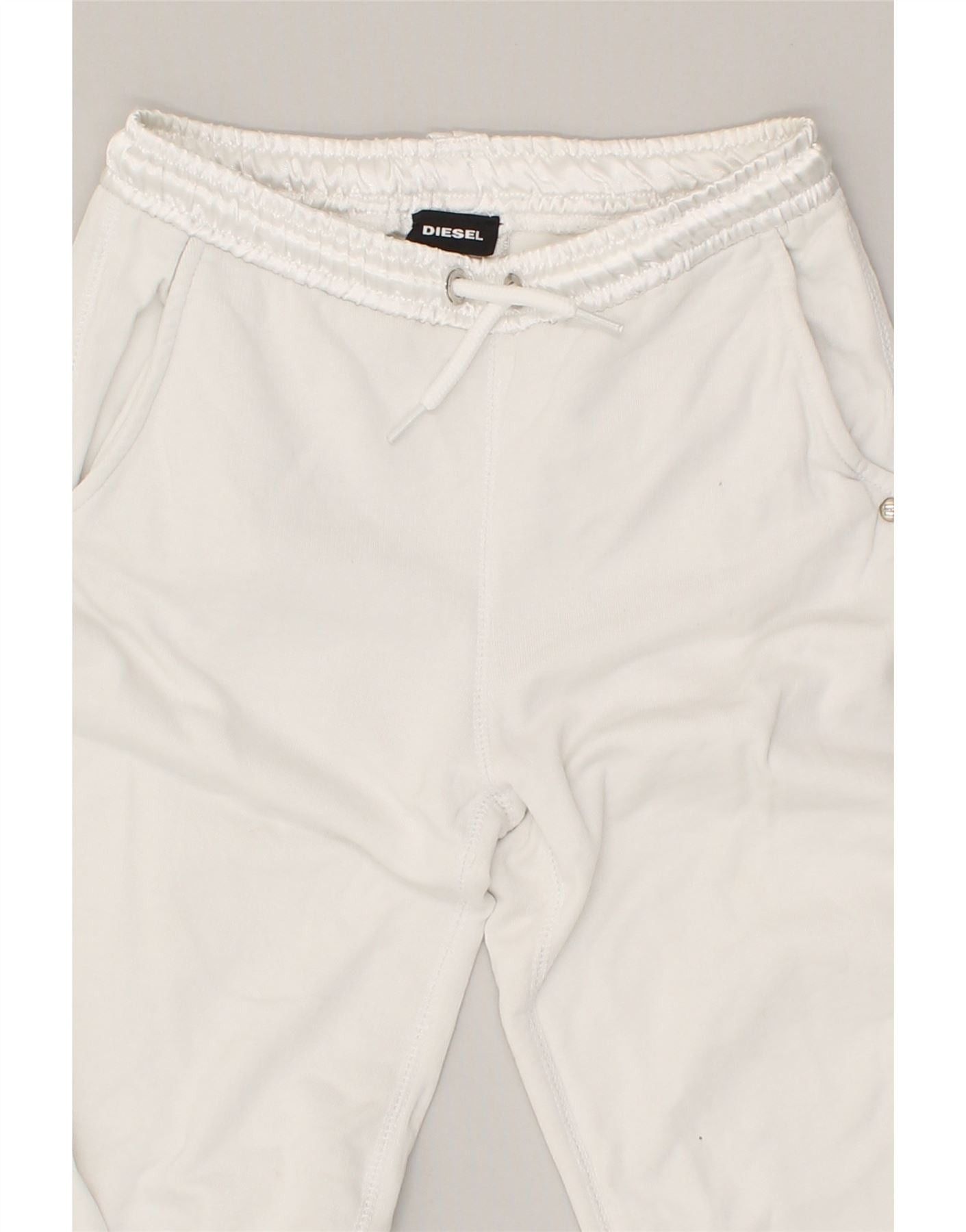 Diesel Girls Tracksuit Trousers 7-8 Years White Size 27" / US 4 / IT 40 - 4 Thumbnail
