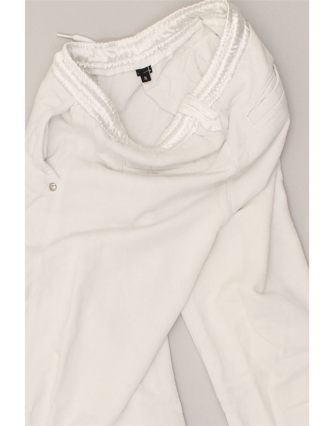 Diesel Girls Tracksuit Trousers 7-8 Years White Size 27" / US 4 / IT 40 - 3 Thumbnail