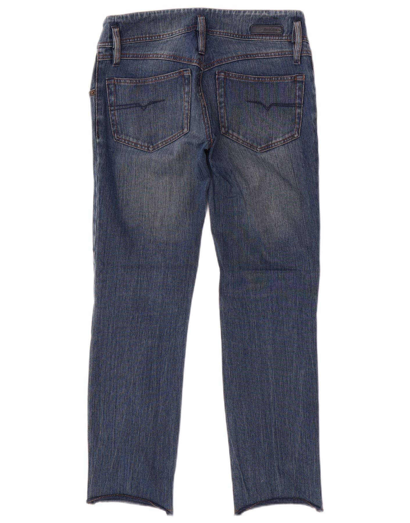 Diesel Womens Straight Jeans W26 L27 Blue Cotton Size 42" / US 20 - 2 Thumbnail