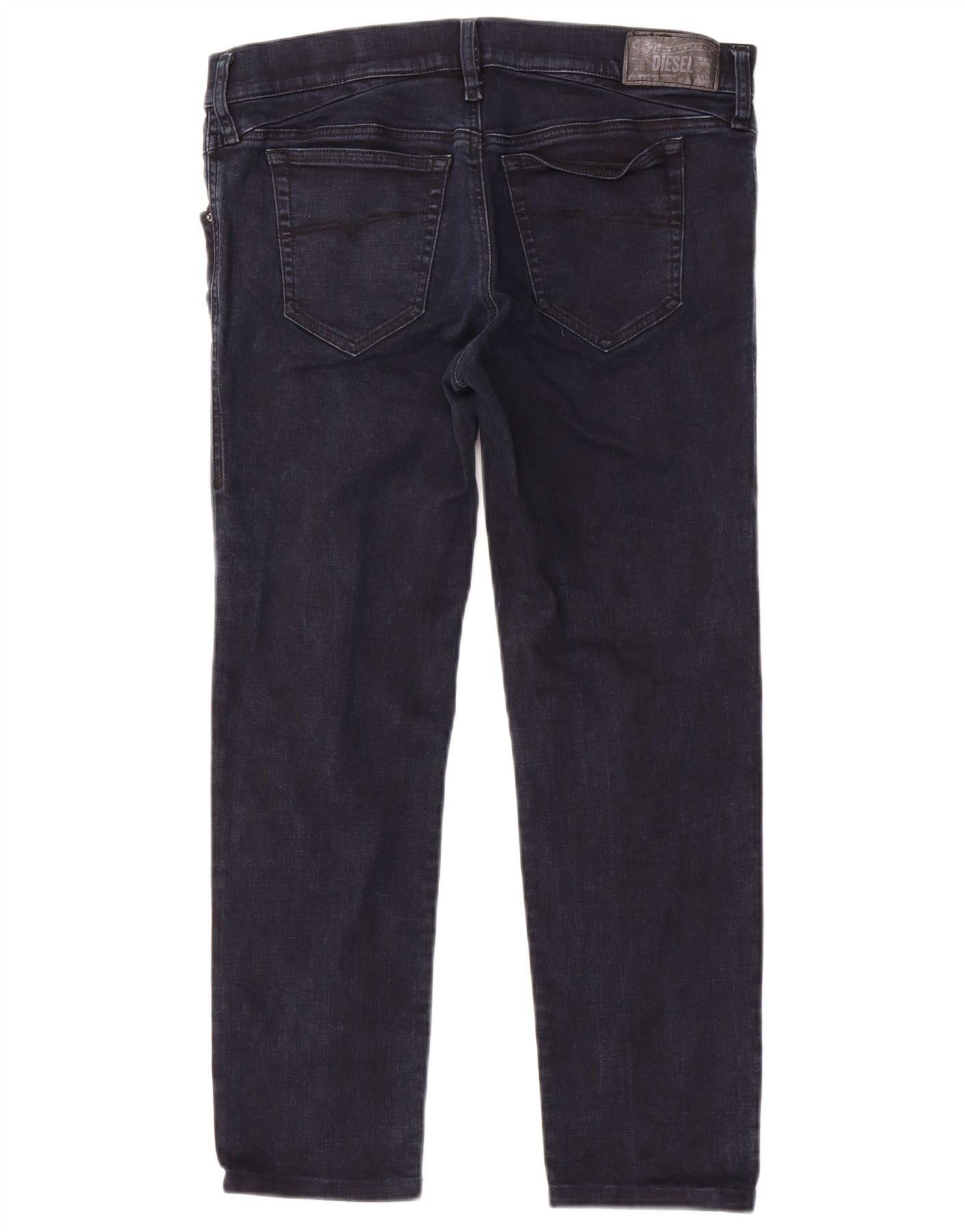 Diesel Womens Getlegg Low Waist Skinny Slim Jeans W32 L26 Navy Blue Size 24" / US 00 / IT 34 - 2 Thumbnail