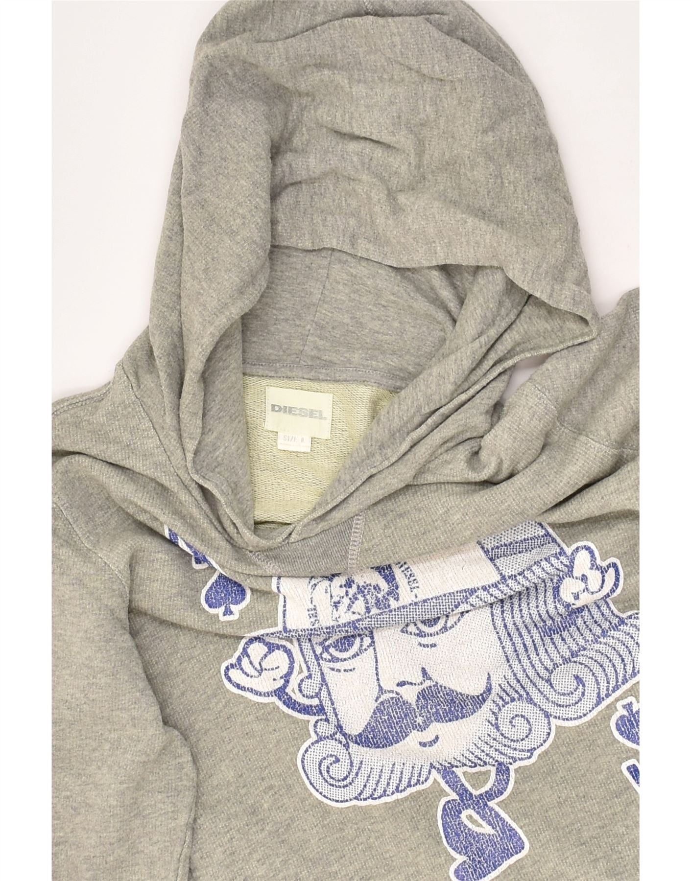 Diesel Boys Graphic Hoodie Jumper 12-13 Years Large Grey Cotton Size M / US 6-8 / IT 42-44 - 3 Thumbnail