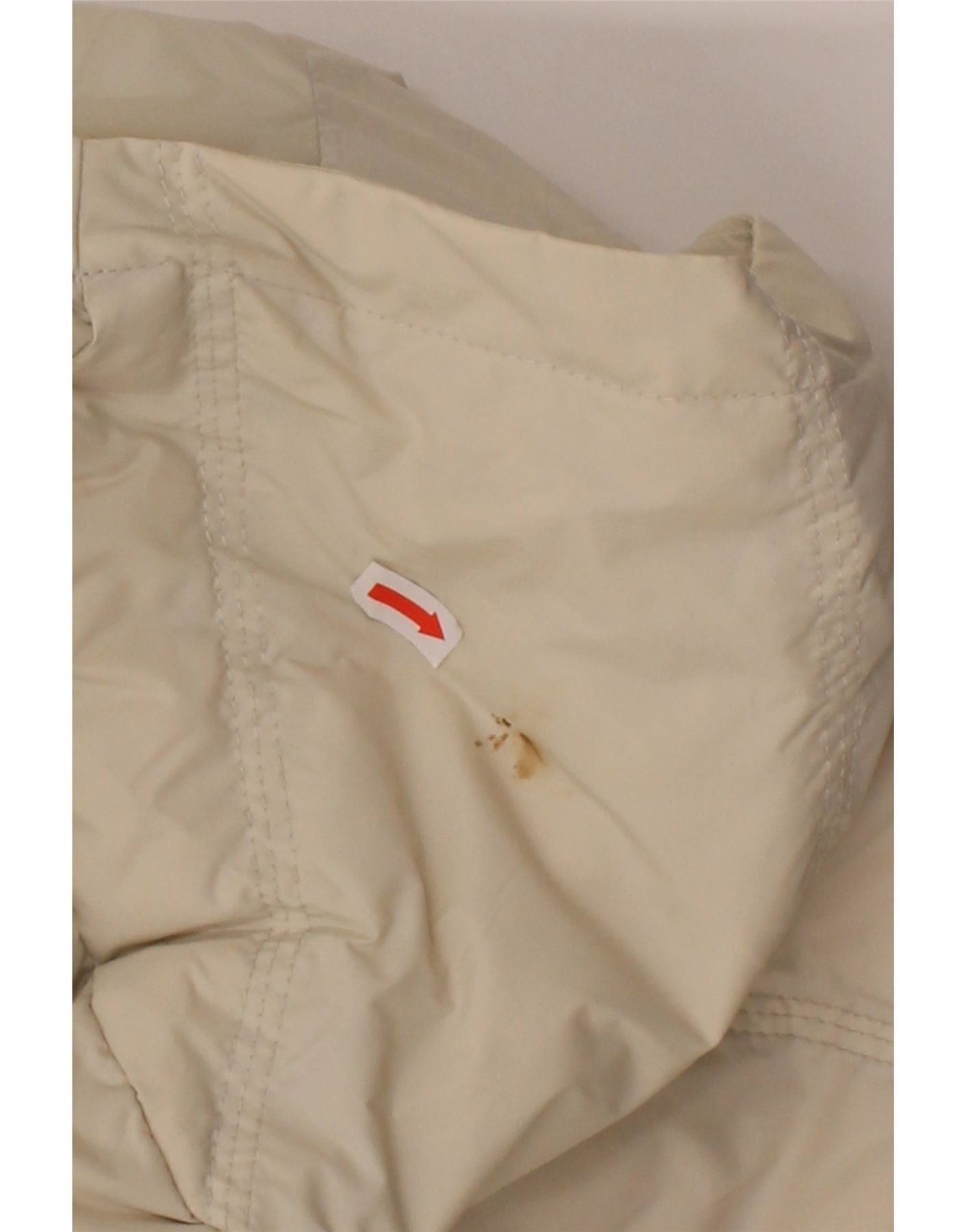 Diesel Mens Hooded Padded Jacket UK 38 Medium Off White Polyamide Size US M / EU 48-50 / 2 - 3 Thumbnail
