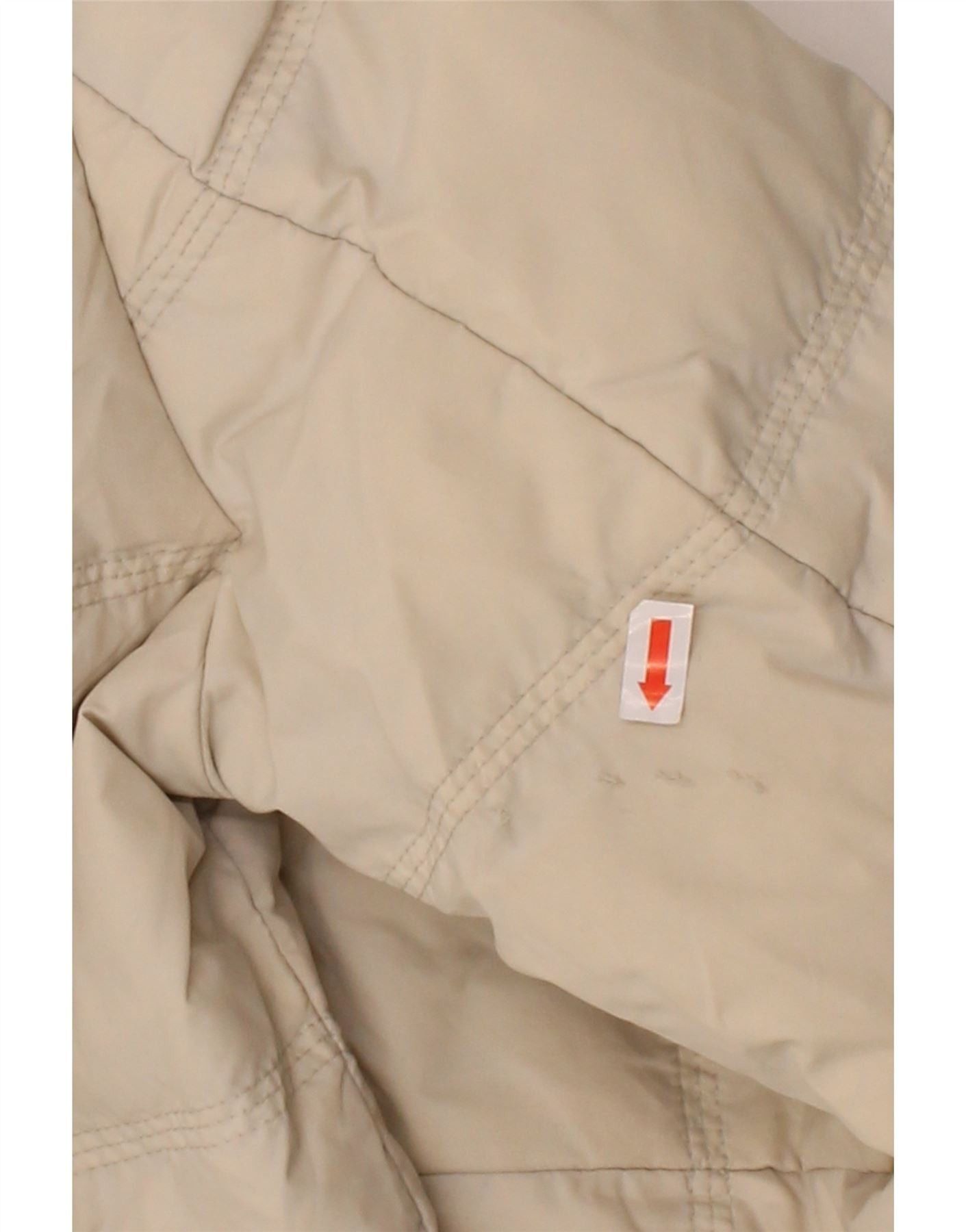 Diesel Mens Hooded Padded Jacket UK 38 Medium Off White Polyamide Size US M / EU 48-50 / 2 - 7 Thumbnail