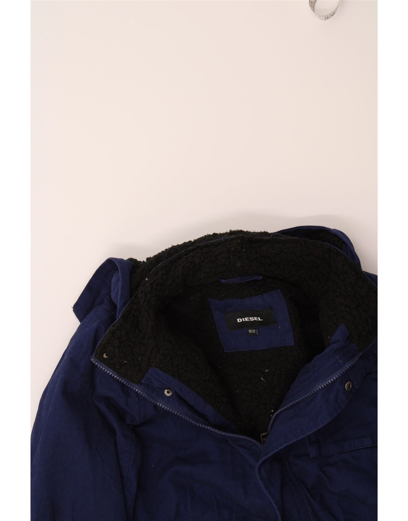 Diesel Boys Graphic Hooded Windbreaker Coat 10-11 Years Navy Blue C Size M / US 6-8 / IT 42-44 - 3 Thumbnail