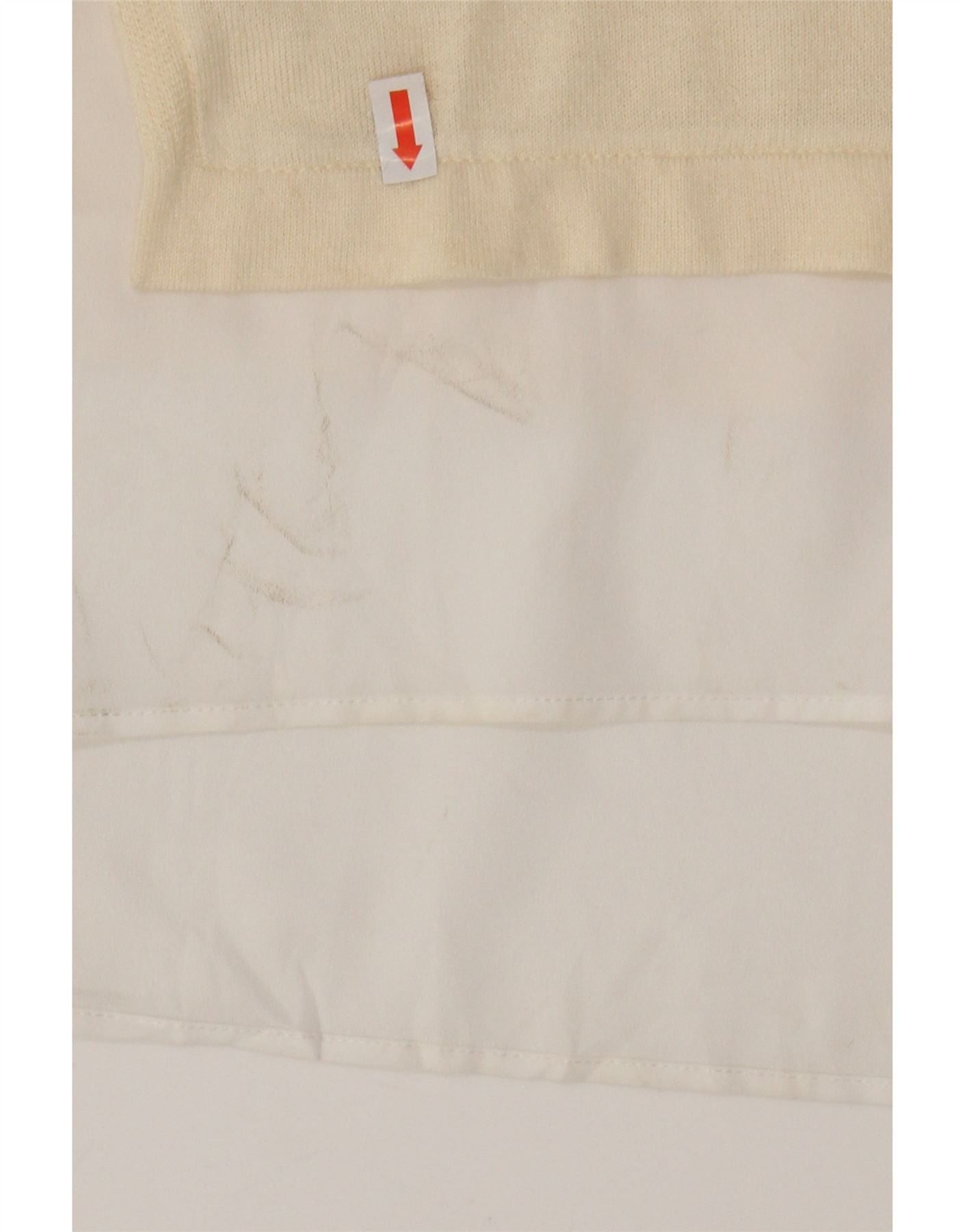 Ralph Lauren Womens Long Sleeve Jumper Dress UK 10 Small Beige Colourbloc Size S / US 4 / IT 40 - 3 Thumbnail