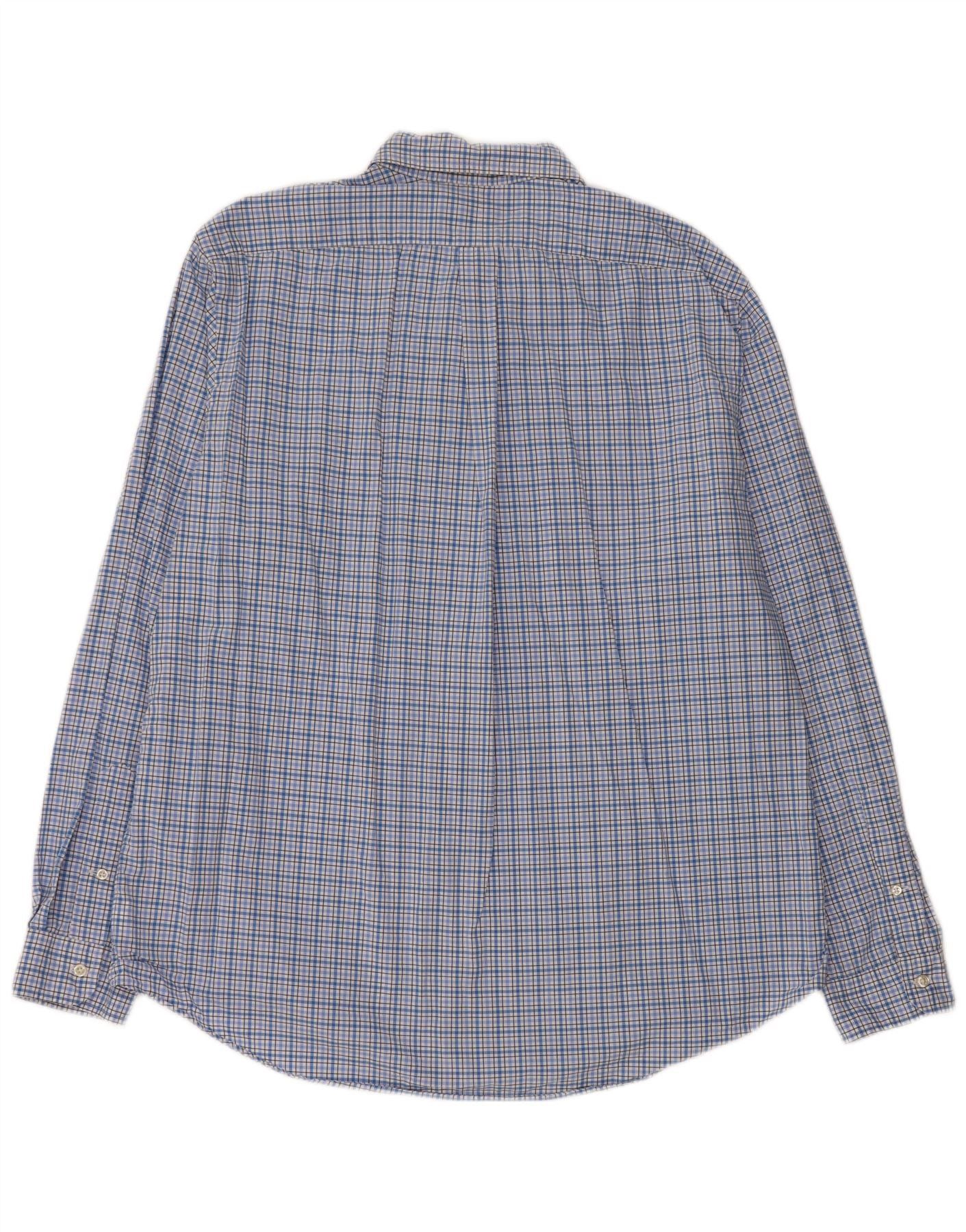 Ralph Lauren Mens Shirt XL Blue Check Cotton Size US XL / EU 56 / 4 - 2 Thumbnail