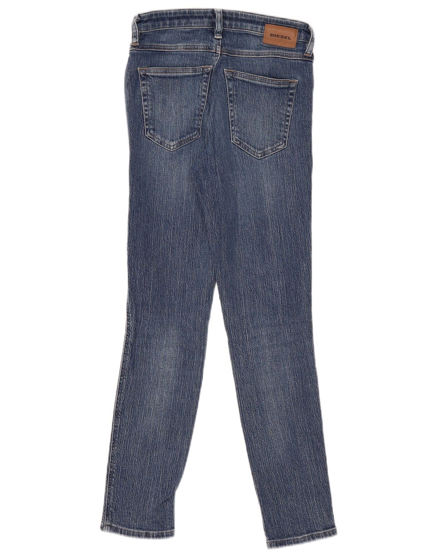 Diesel Womens Babhila Regular Waist Slim Skinny Jeans W24 L28 Blue Size 24" / US 00 / IT 34 - 2 Thumbnail