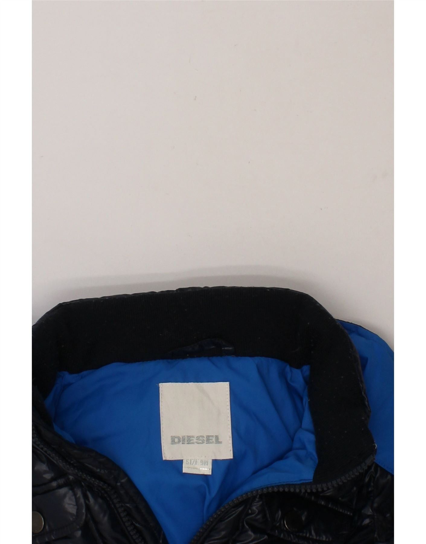 Diesel Baby Boys Hooded Padded Jacket 6-9 Months Navy Blue Polyamid Size XS / US 0-2 / IT 36-38 - 3 Thumbnail