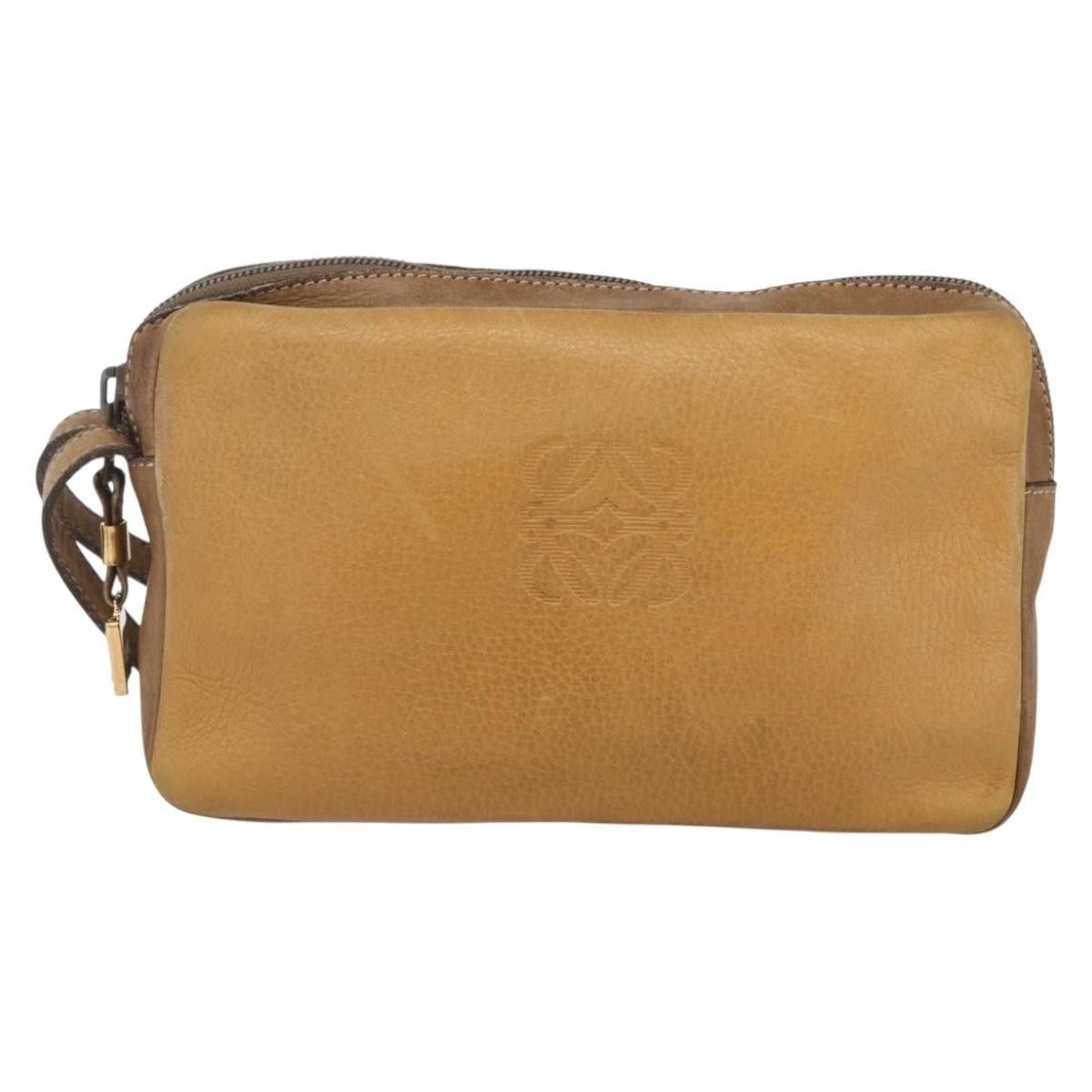 Loewe Loewe Anagram Clutch Bag Leather Size ONE SIZE - 17 Thumbnail