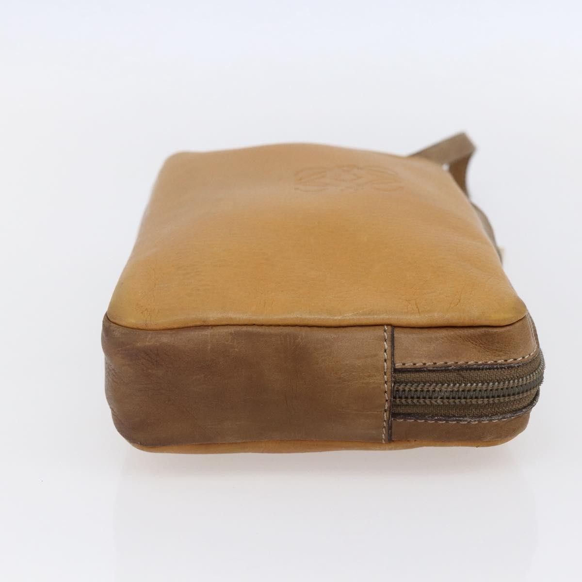 Loewe Loewe Anagram Clutch Bag Leather Size ONE SIZE - 4 Thumbnail