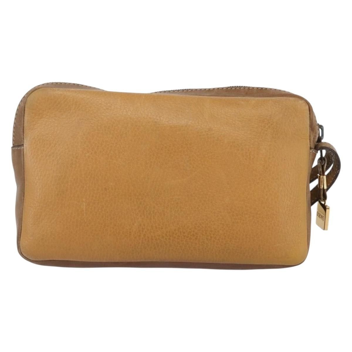 Loewe Loewe Anagram Clutch Bag Leather Size ONE SIZE - 2 Thumbnail